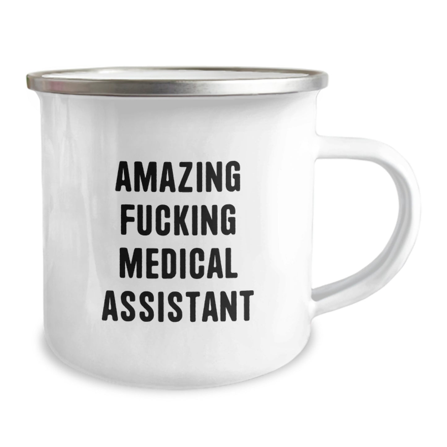 Medical Assistant Gifts, Inspirational Quote, Camping Mug, 12 oz Capacity, Stainless Steel with Enamel Finish, Gifts from Friends to Medical Assistants, Unique Graduation Gifts - Image 2