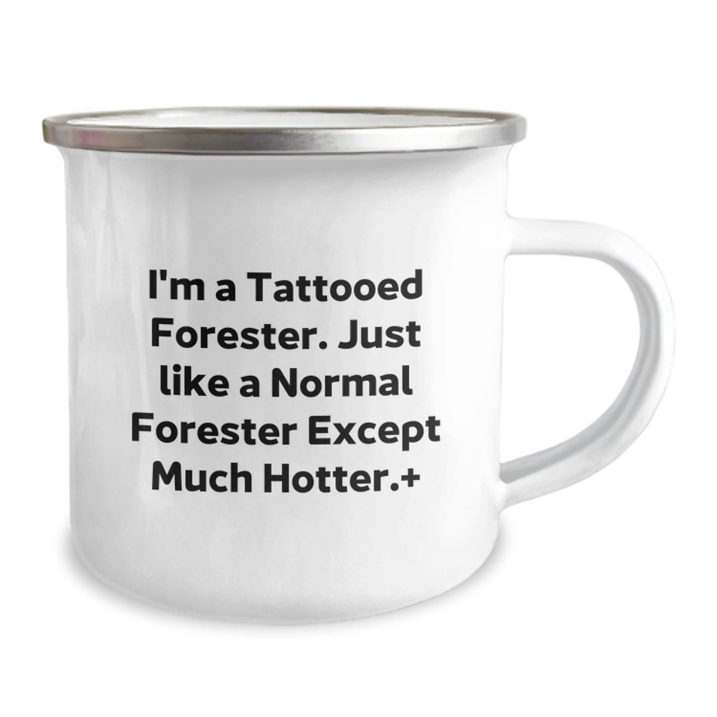 Funny Forester Gifts for Men, Camping Mug with 'I'm A Tattooed Forester' Quote, Unique Graduation Gifts from Friends, Coworkers, or Family - Image 2