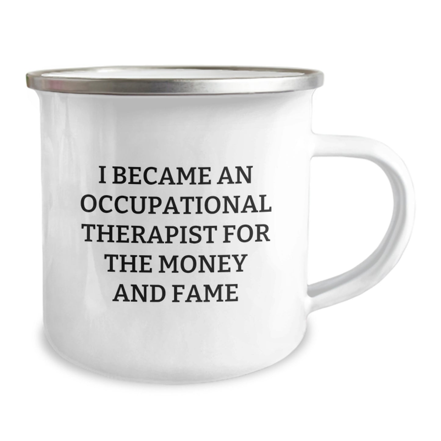 Occupational Therapist Gifts, Funny Quote Mugs for Occupational Therapist, Gifts from Friends for Occupational Therapist Graduation, 12 oz Stainless Steel Camping Mug - Image 2