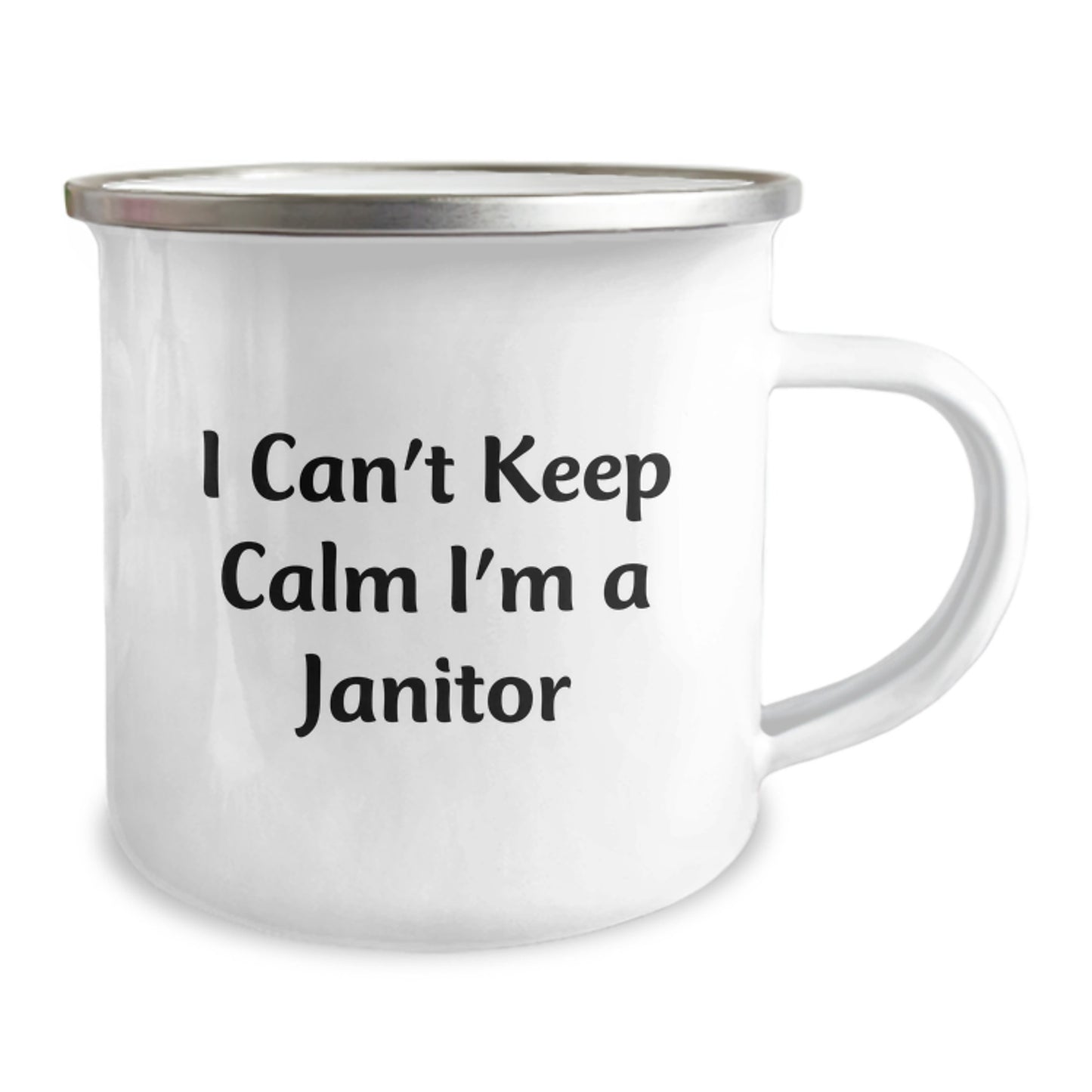 Funny Janitor Quote Gifts for Men, Women, Friends, Coworkers, or Family - 'I Can't Keep Calm I'm A Janitor' Janitor Birthday Unique Gifts from Friends, Coworkers, or Family - Image 2