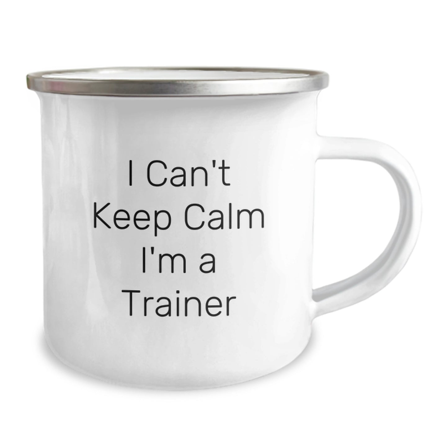 Trainer Gifts from Men, Unique I Can't Keep Calm I'm A Trainer Camping Mug, Funny Graduation Gifts - Image 2