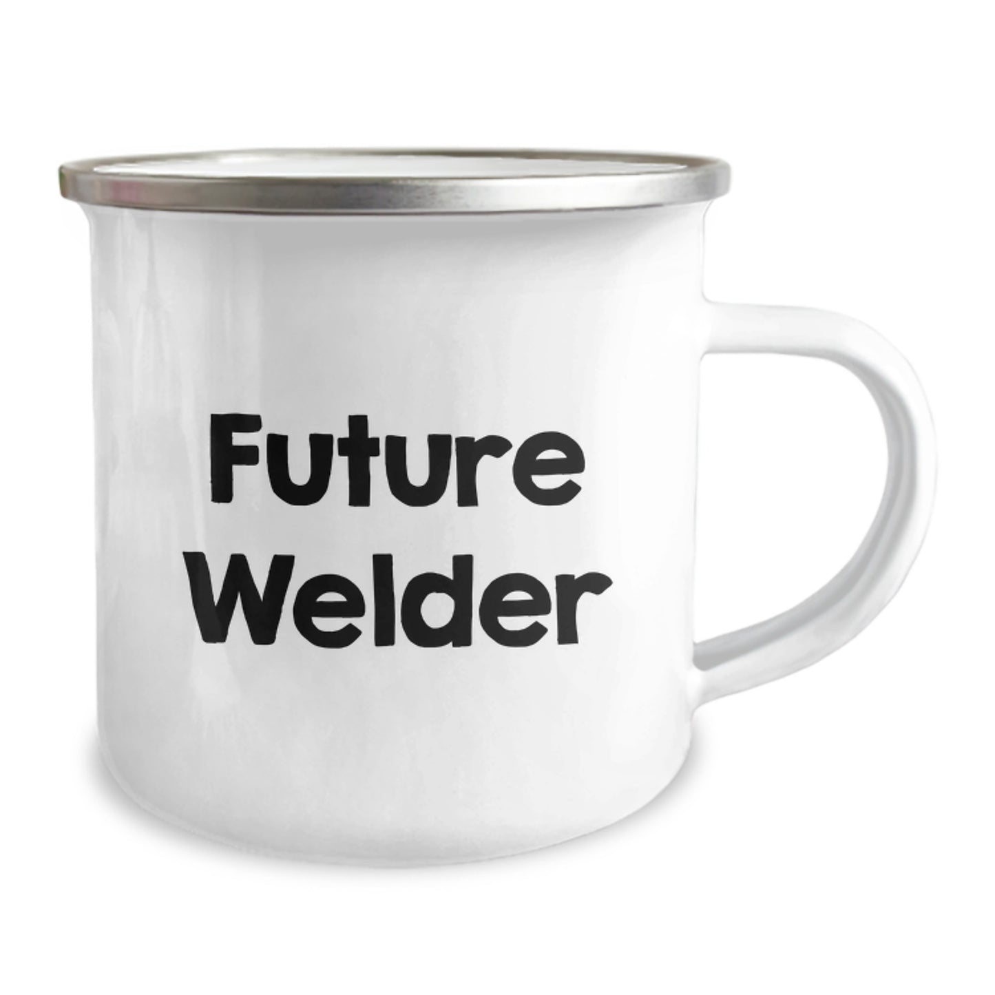 Welder Gifts from Friends - Funny Future Welder Quote on Camping Mug, 12 oz Stainless Steel - Birthday Unique Gifts for Men Women Friends Family - Image 2
