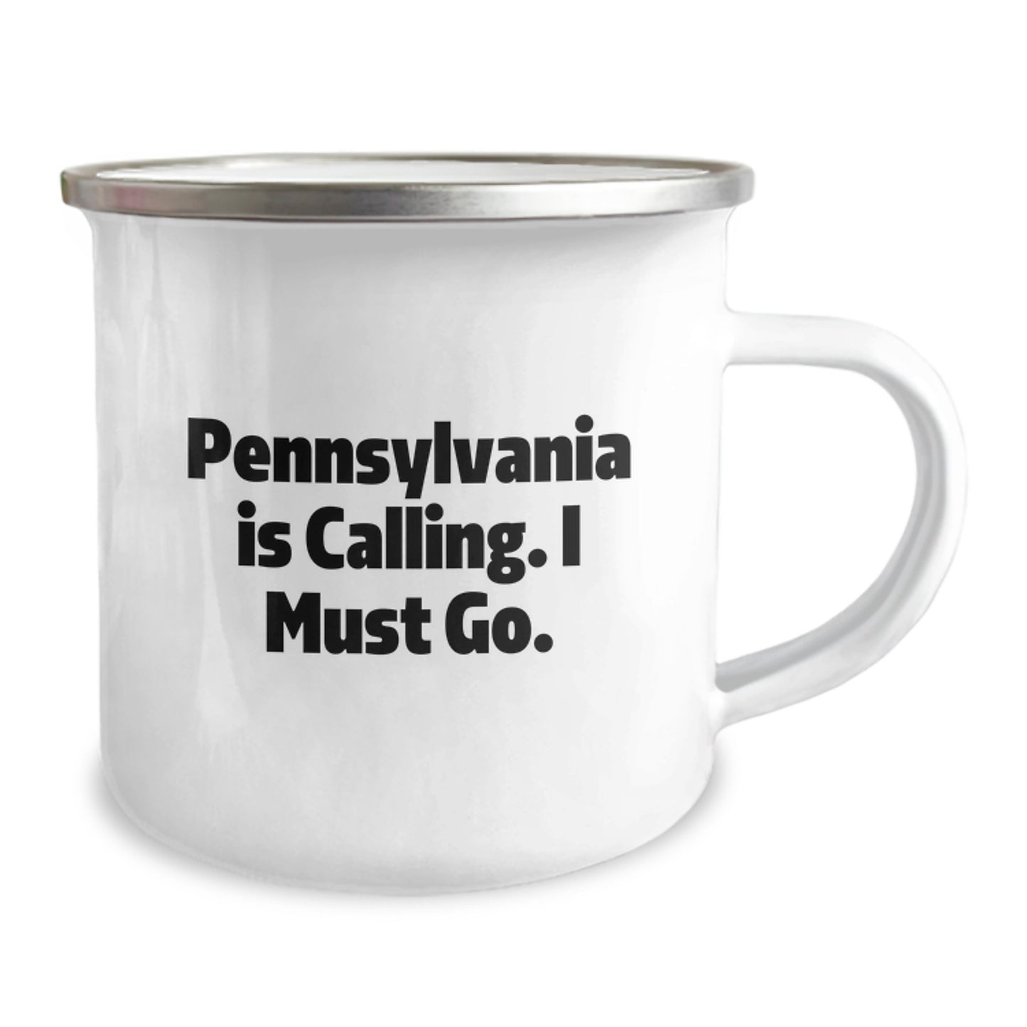 Pennsylvania Lovers' Camping Mug, Funny Quote, Gifts from Friends, Birthday Unique Gifts for Men, Women, Family - Image 2