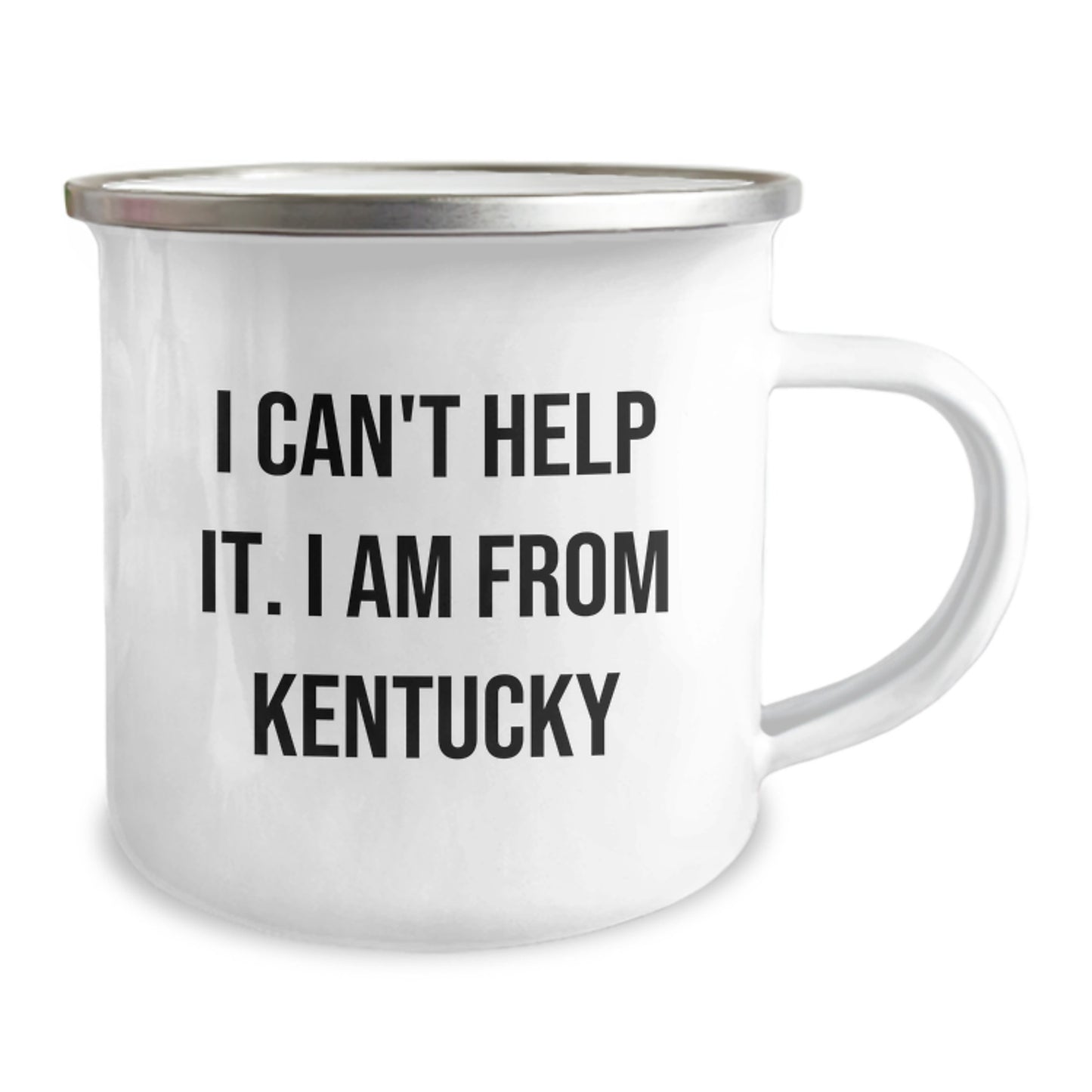 Kentucky Proud Camping Mugs, Funny Quote Gifts from Family, Friends, or Coworkers for Birthday, Unique Men, Women, or Kentucky Lovers, 12 oz Stainless Steel Mug - Image 2