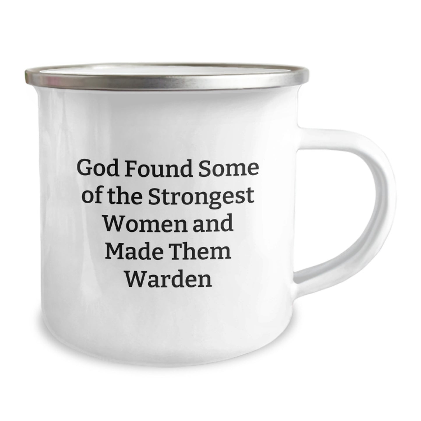 Warden Camping Mug, Funny Quote, Gifts from Friends for Birthday, 12 oz Stainless Steel Mug - Image 2