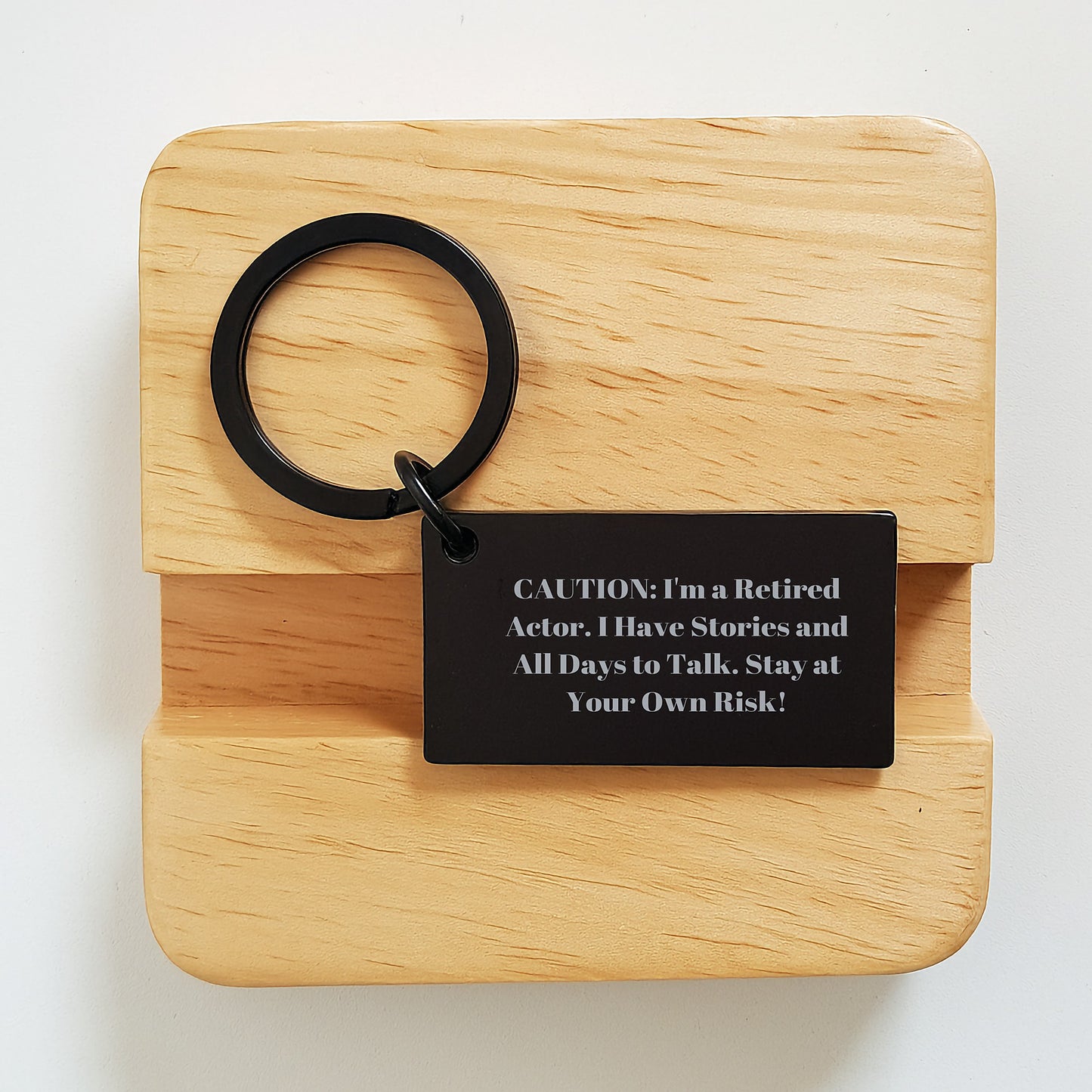 Actor Gifts: Funny Keychain with Quote - Birthday Unique Gift for Him or Her - Gifts from Friends, Family, or Coworkers - Unique Keychain for Actors - Engraved Stainless Steel Keychain - Image 2