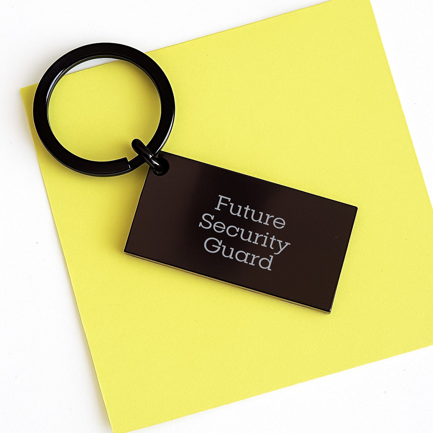 Funny Security Guard Keychain Gifts for Men from Friends on Birthday - 'Future is Bright' - Image 3