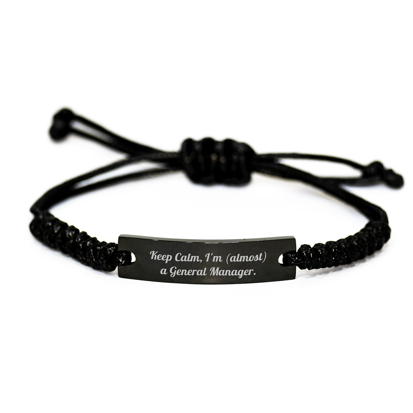 Keep Calm Gifts for General Manager Almost There Rope Bracelet Graduation Unique Gifts from Family - Image 1