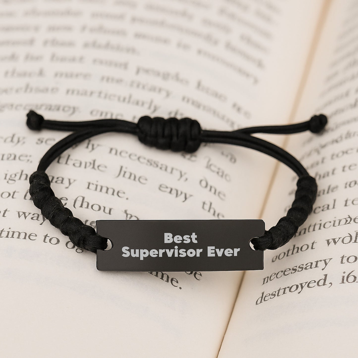 Funny Supervisor Rope Bracelet Gifts from Men to Best Supervisor Ever for Graduation Unique Gifts - Image 3