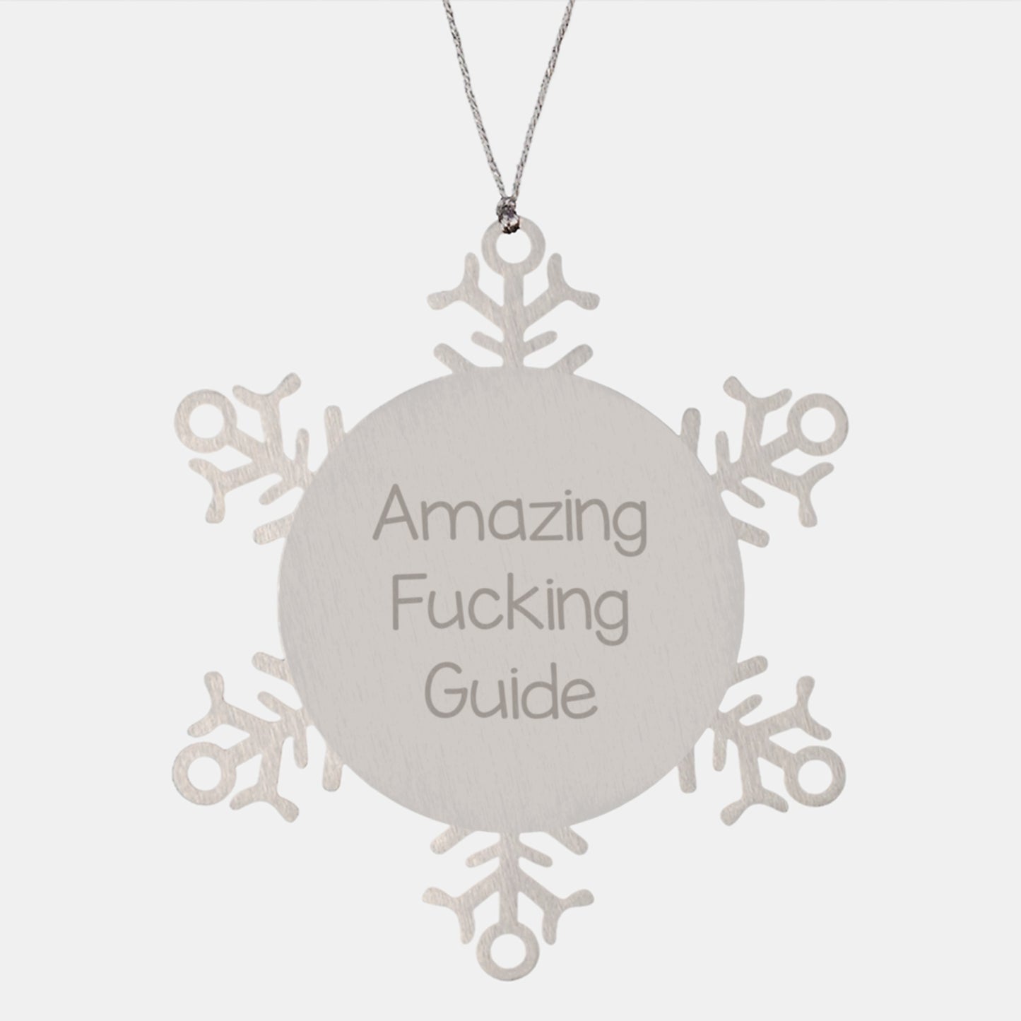 Funny Guide Gifts from Friends, Amazing Snowflake Ornaments for Guide Enthusiasts and Christmas Unique Gifts, Guide Snowflake Ornaments for Men, Women, Family and Friends - Image 1