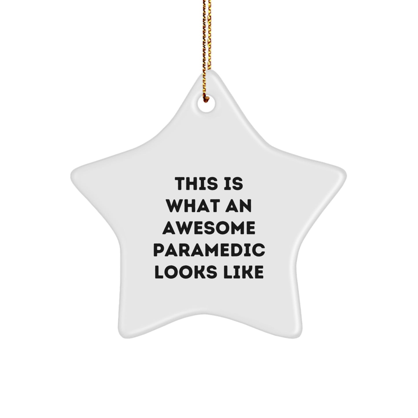 Rescue Worker Star Ornament, Funny Quote Gifts from Friends, Christmas Unique Presents for Men - Image 1