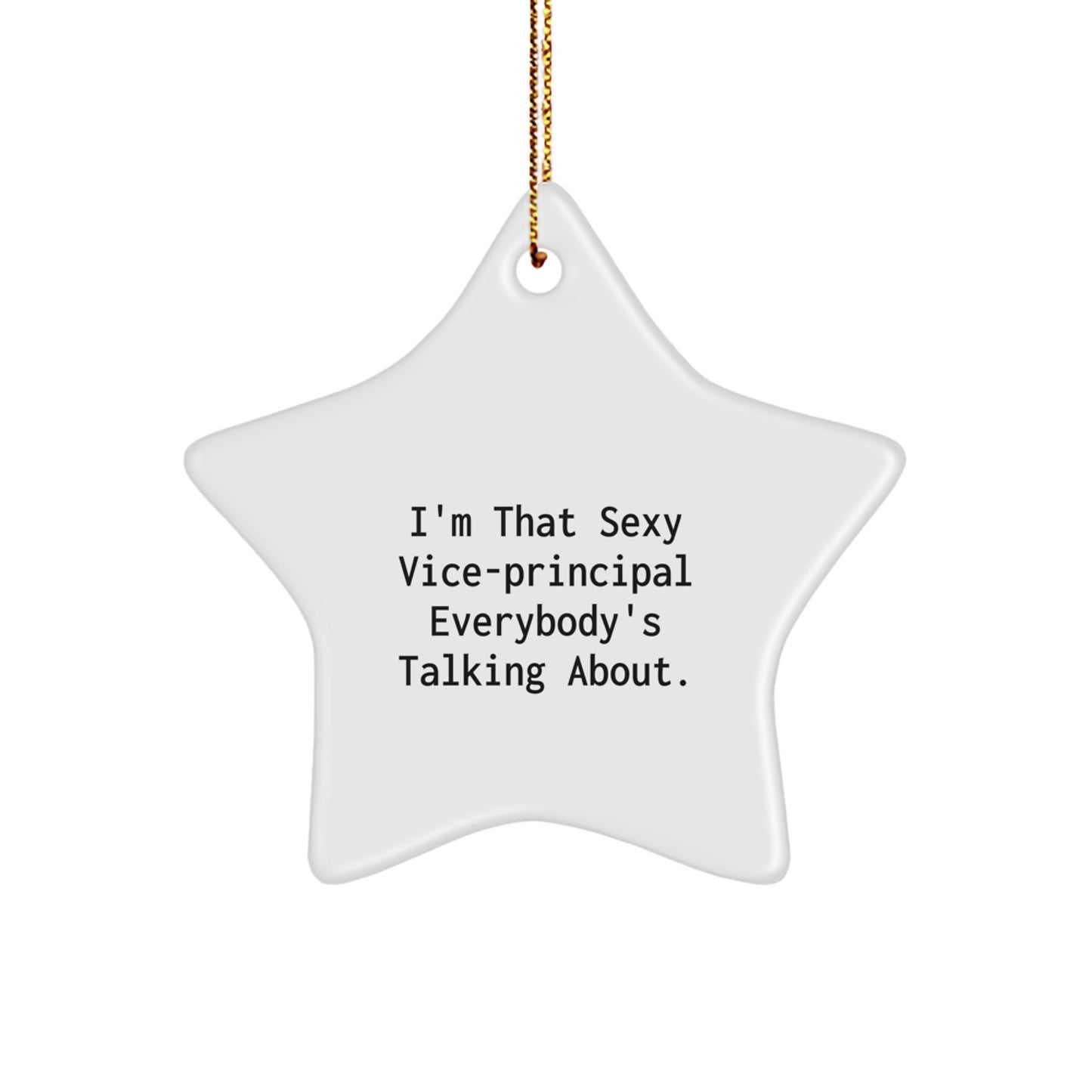 Sexy Vice-Principal Star Ornament Gifts from Friends, Christmas Unique Gifts for Vice-Principal - Image 1