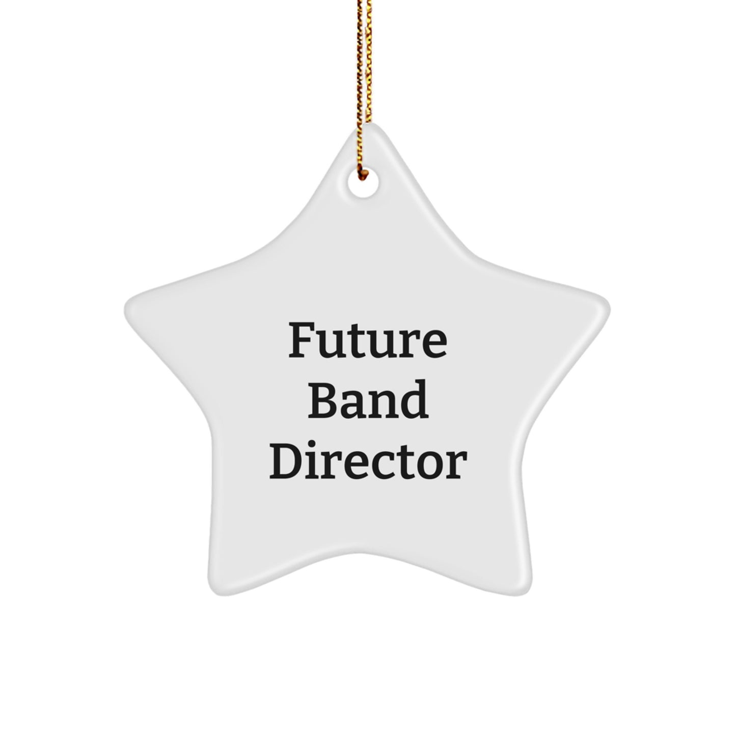 Funny Future Band Director Christmas Star Ornament Gifts from Family, for Band Directors, Unique Festive Decorations - Image 1