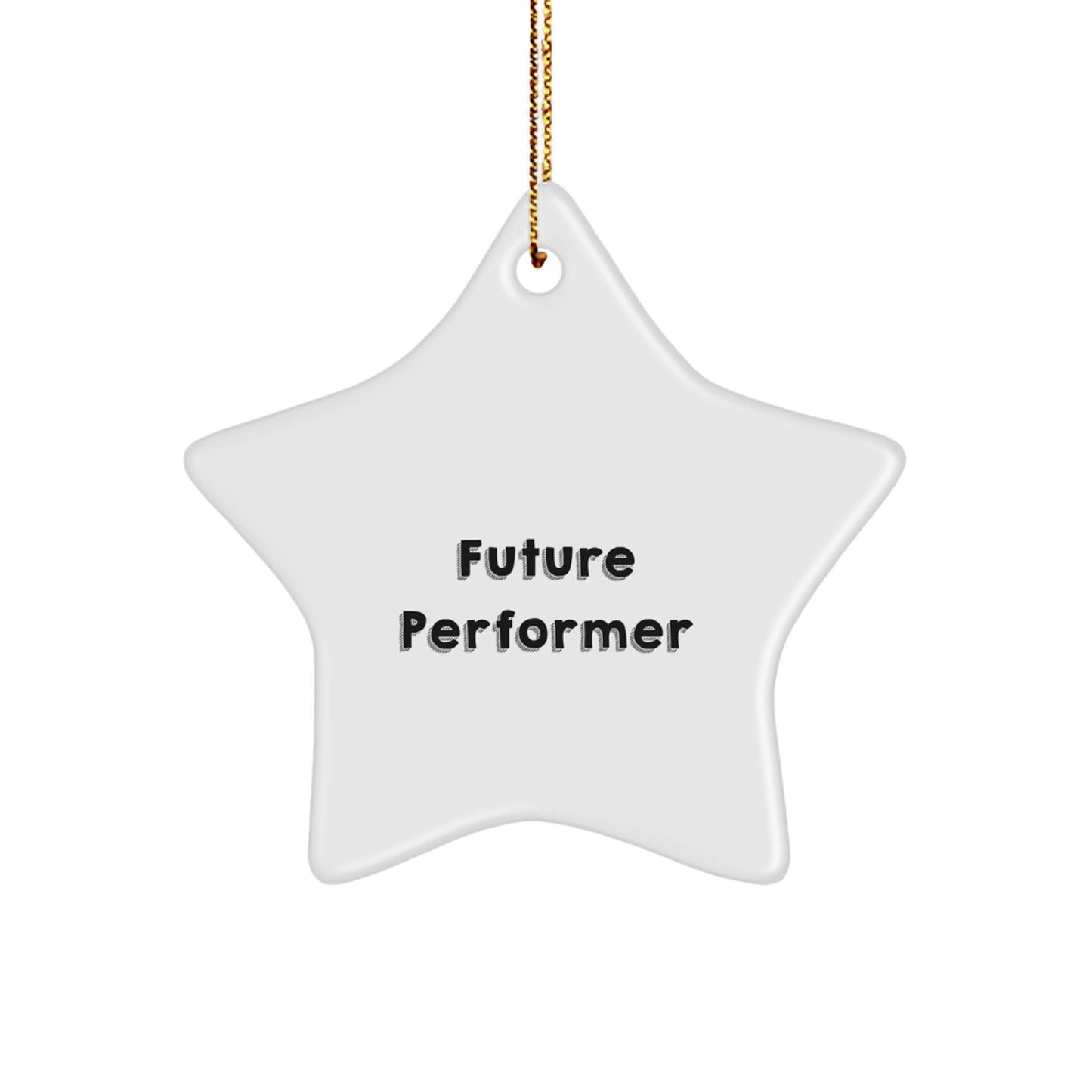 Funny Future Performer Gifts from Family - Star Ornament for Christmas, Inspirational Quote, Perfect for Men, Women, Friends, Coworkers, and Family - Image 1
