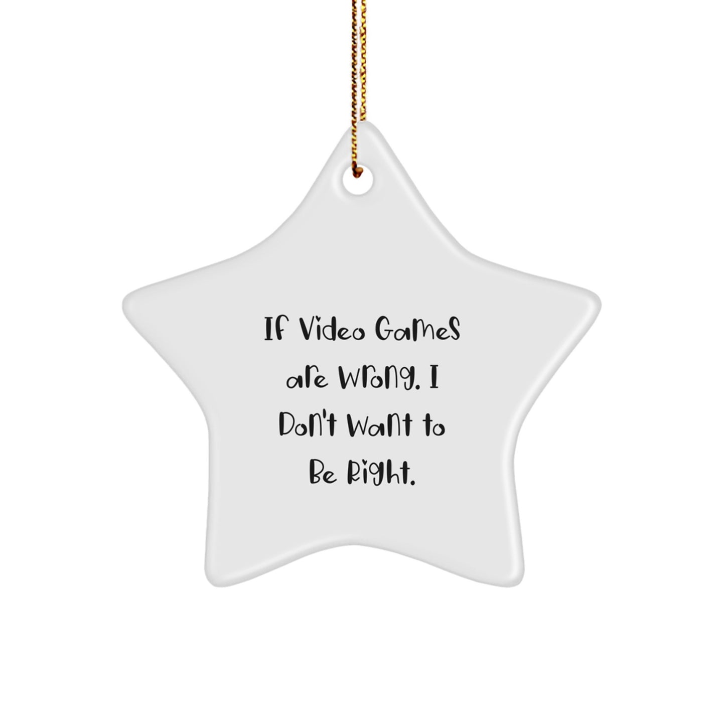 Playing Video Games Gifts from Friends, Funny Star Ornament for Playing Video Games Enthusiasts, Perfect Christmas Unique Gifts - Image 1