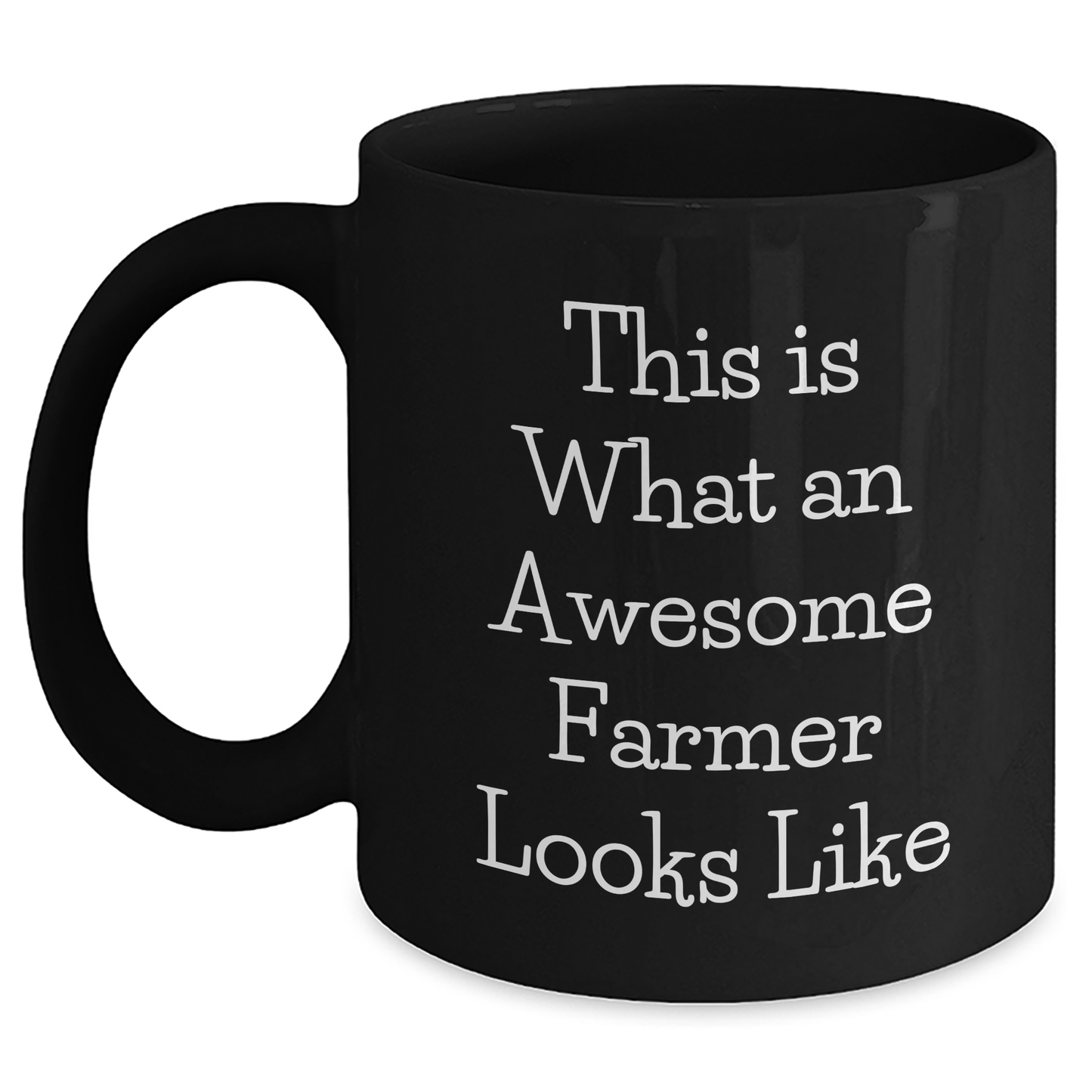 Farmer Gifts from Friends, Gifts for Awesome Farmers Unique Graduation Mugs, Funny 'This Is What An Awesome Farmer Looks Like' Black Coffee Mug - Main