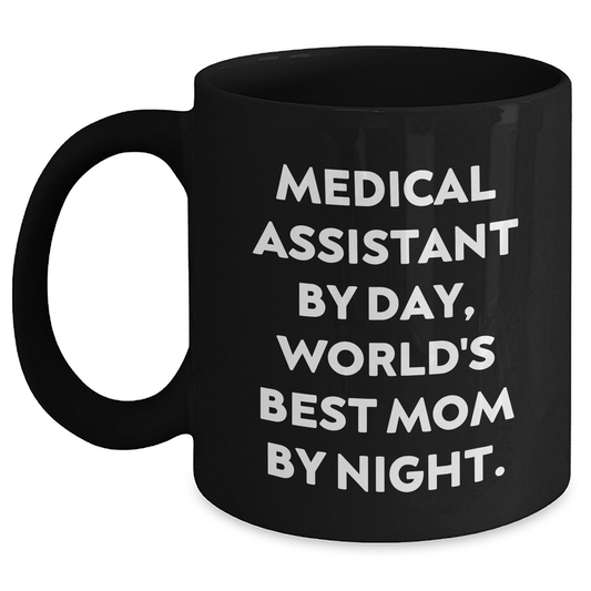 Medical Assistants Rock Gifts for Mom Graduation Black Coffee Mug - Main