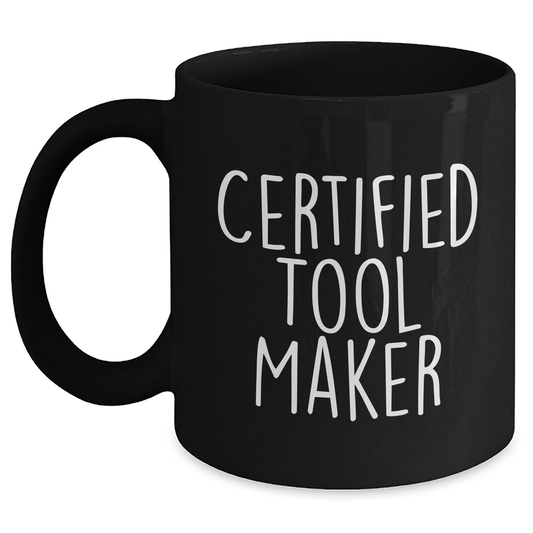 Funny Tool Maker Gifts from Men - 'Tools for Life' Black Coffee Mug for Father's Day - Main