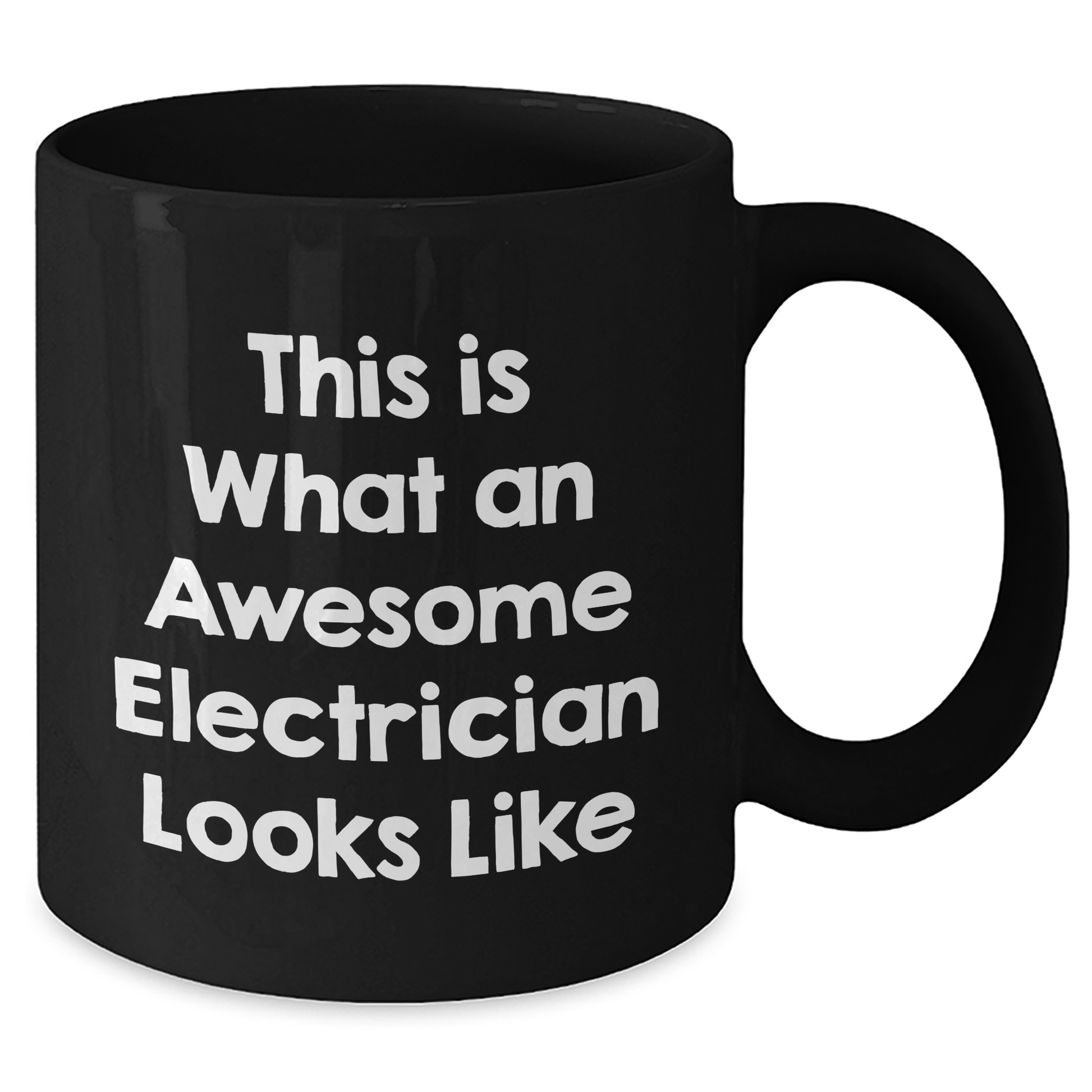 Funny Electrician Gifts from Friends and Family, This Is What Awesome Electricians Look Like, Black Coffee Mug for Graduation - Additional