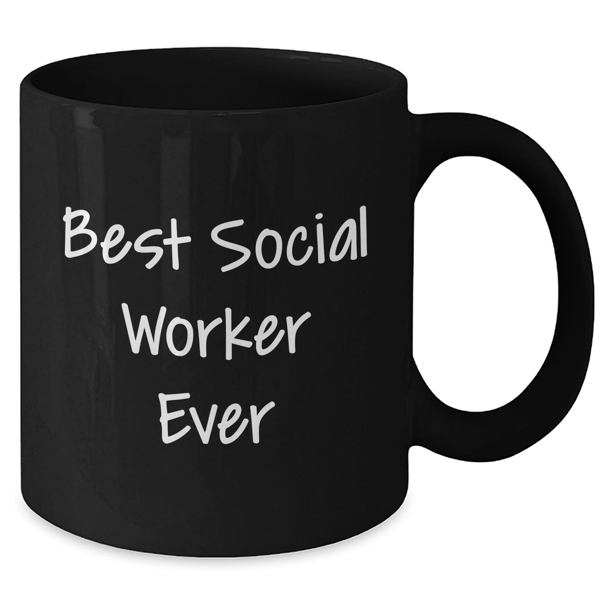 Funny Social Worker Quotes Gifts for Men from Friends Black Coffee Mug, Best Social Worker Ever, Father's Day Unique Gifts - Additional