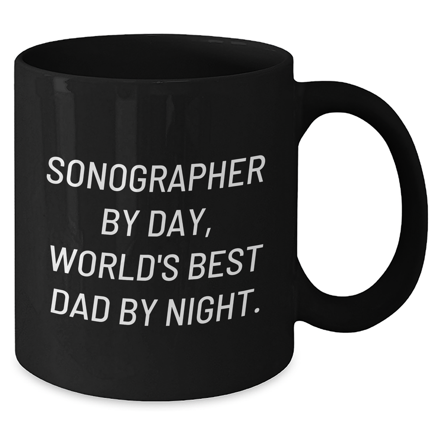 Sonographer Gifts, Funny Quotes, Black Coffee Mugs, Father's Day Unique Gifts from Men to Sonographer - Additional