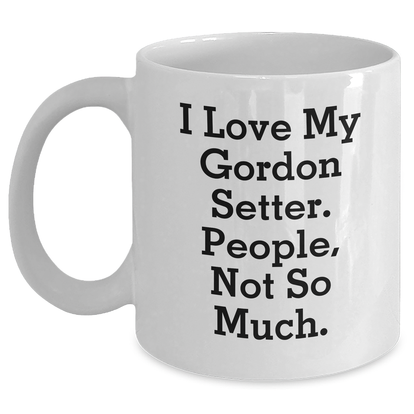 Gordon Setter Dog Lover's Humorous White Coffee Mug Gifts from Friends for Graduation - Main