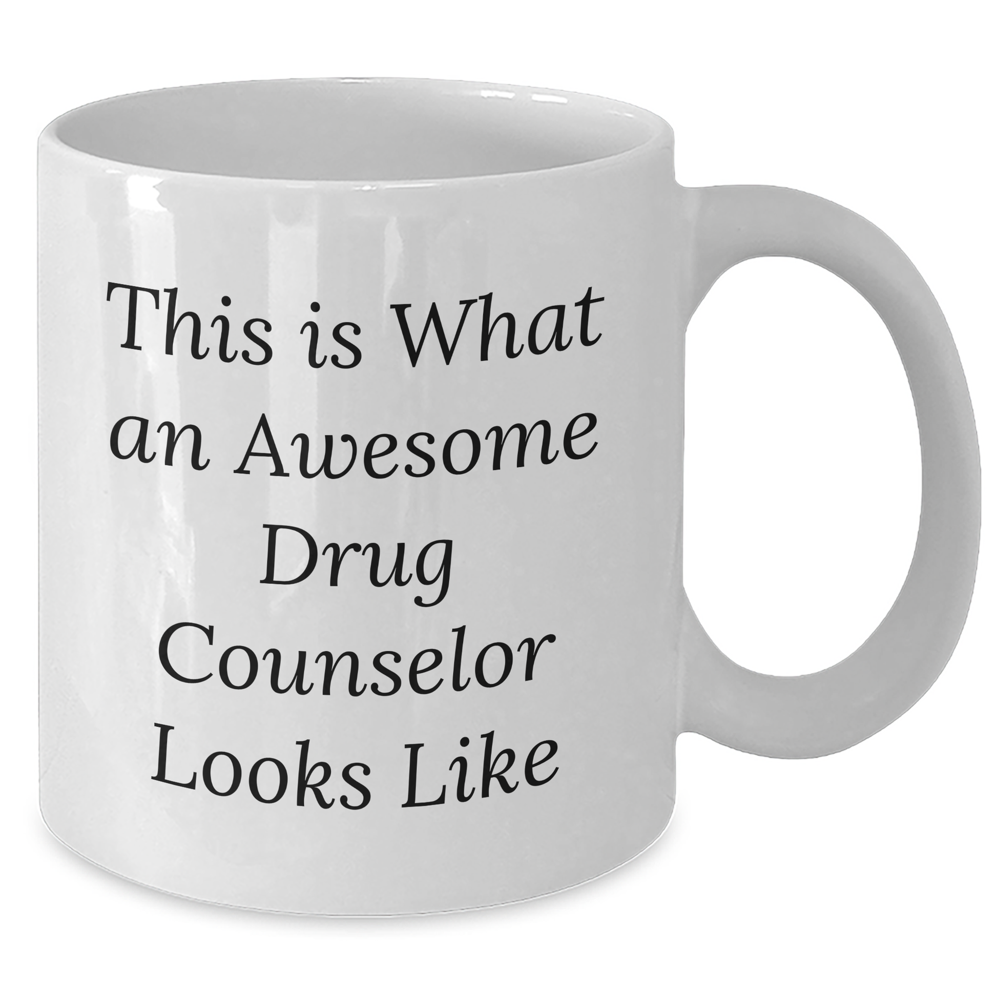Drug Counselor Gifts from Family, Funny White Coffee Mug for Graduation - This Is What An Awesome Drug Counselor Looks Like, Gifts for Drug Counselor - Additional