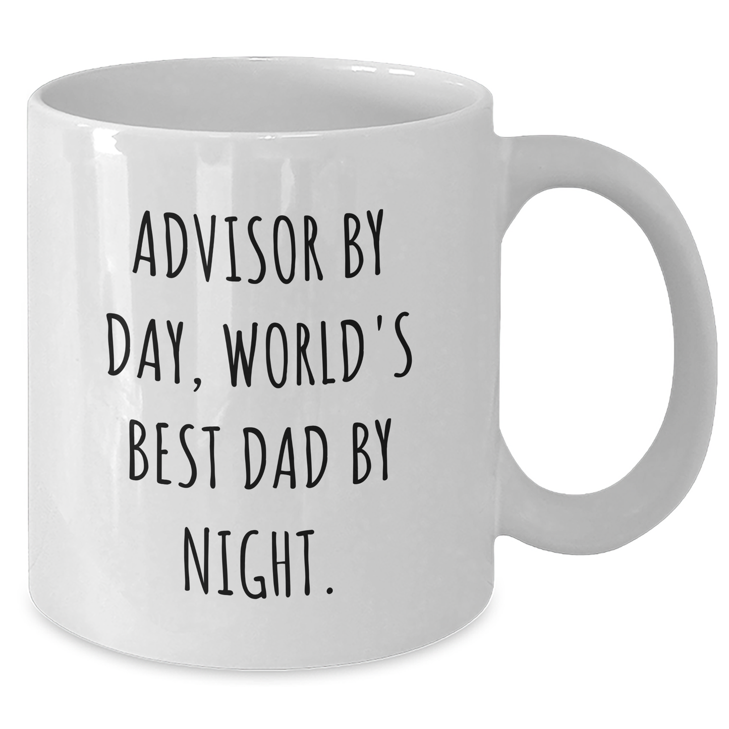Funny Advisors Gifts - World's Best Dad Mug, White Coffee Mug, Father's Day Unique Gifts from Men, Gifts for Advisors - Additional