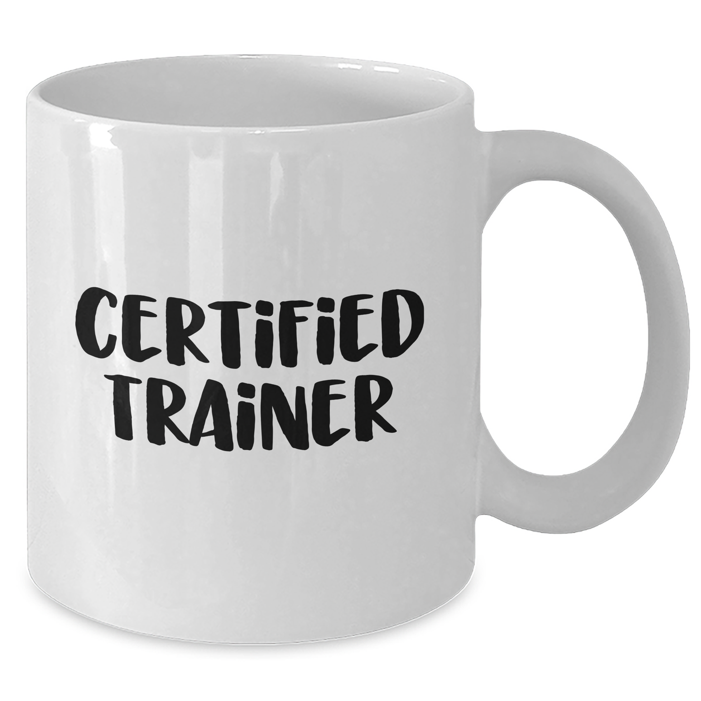 Funny Trainer Gifts from Friends for Father's Day White Coffee Mug - 'You're a Trainer, Not a Hero' - 11oz or 15oz Ceramic Mug - Additional