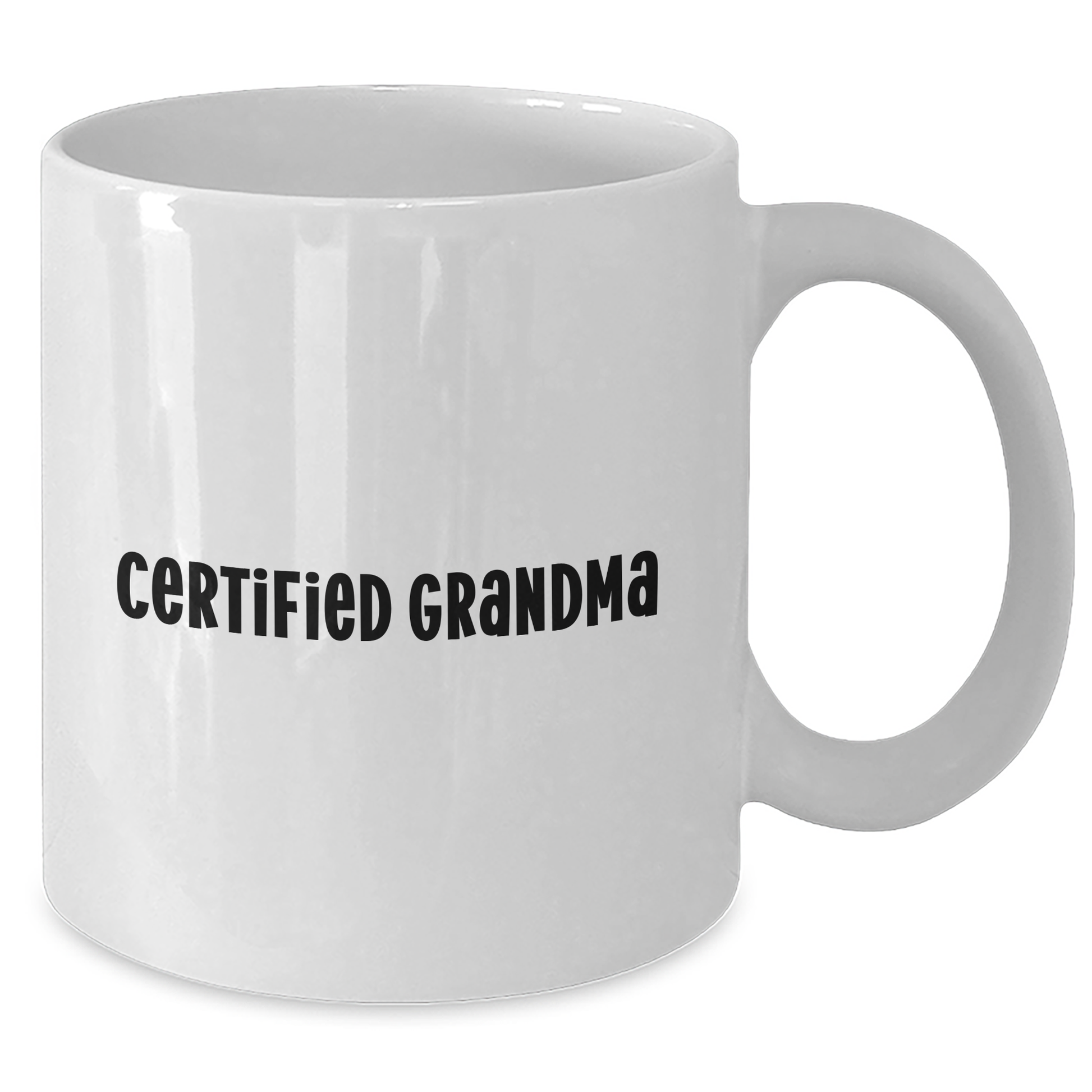 Funny Grandma Gifts for Her - White Coffee Mug with 'Certified Grandma' Quote, Perfect for Graduation from Friends, Family, or Coworkers - Additional