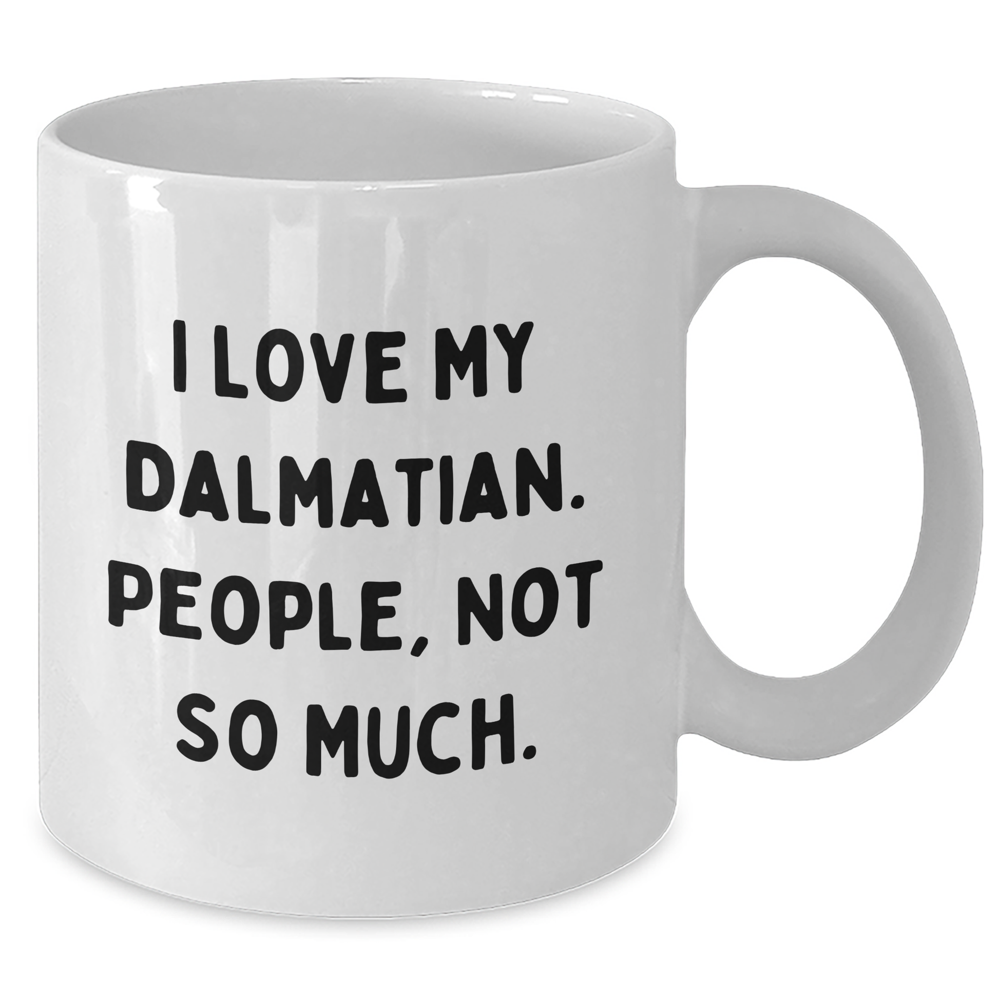Dalmatian Dog Lovers Funny White Coffee Mug Gifts from Family Friends for Dad's Special Day - Additional