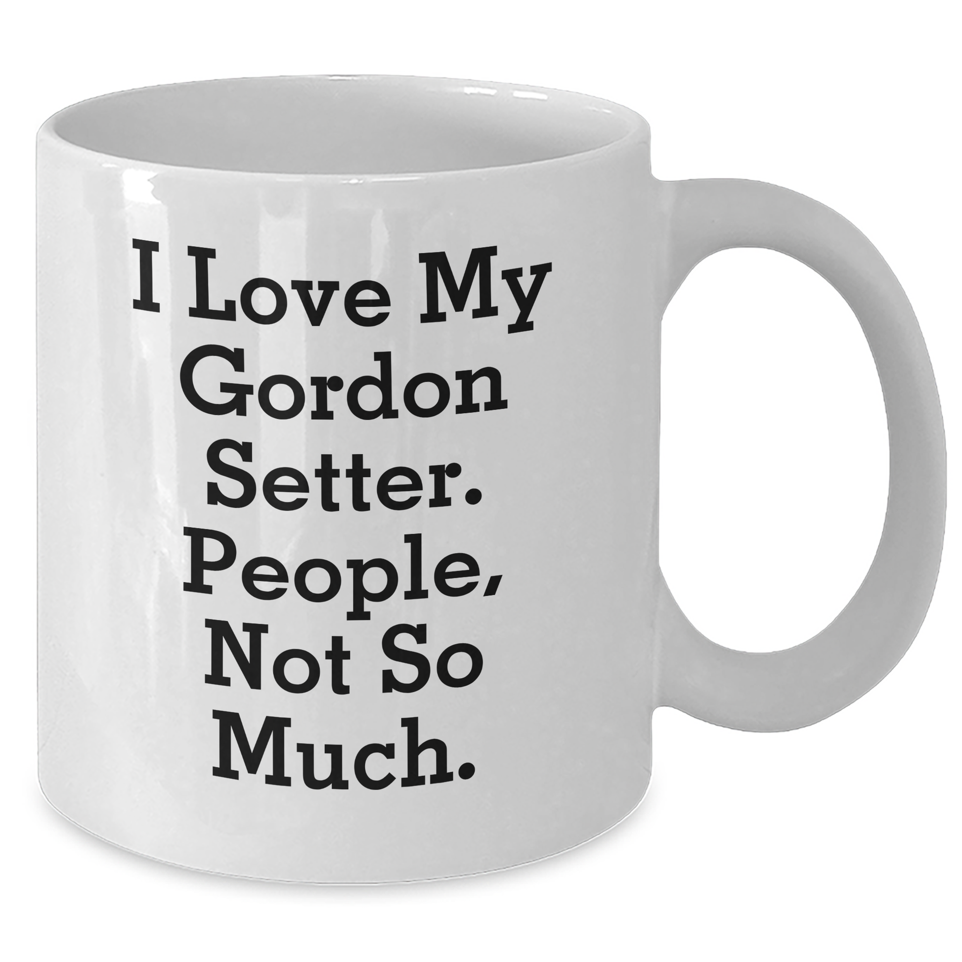 Gordon Setter Dog Lover's Humorous White Coffee Mug Gifts from Friends for Graduation - Additional