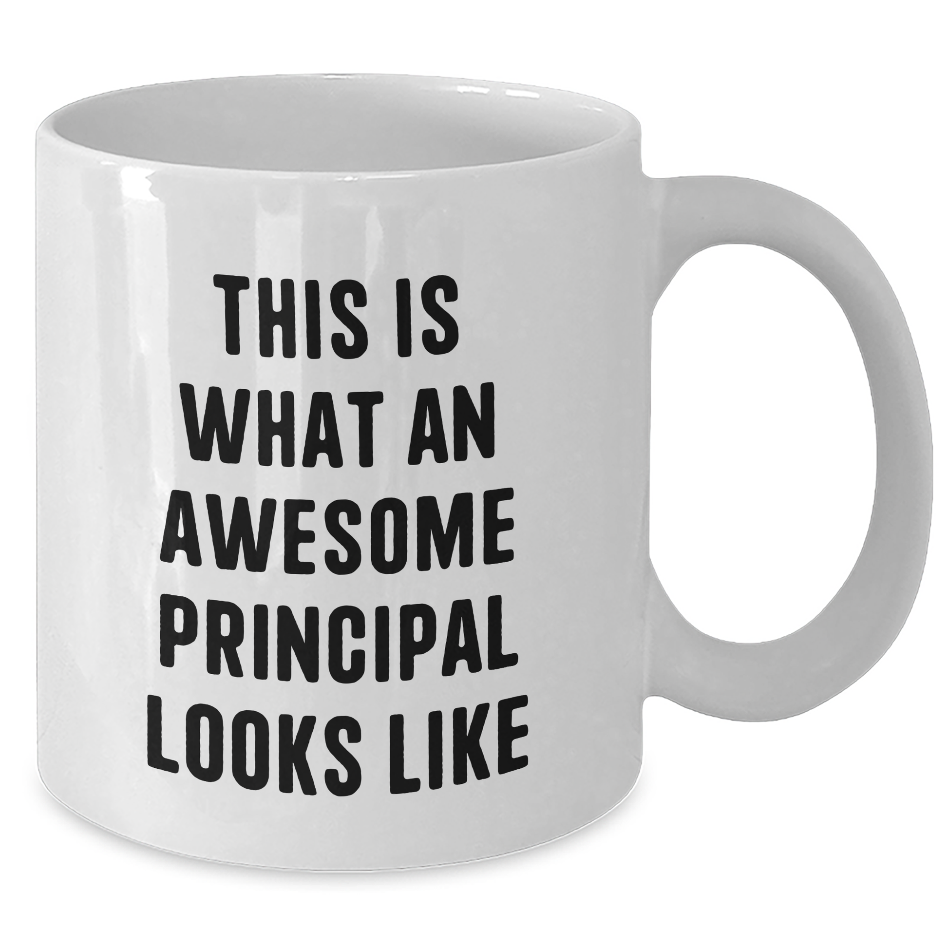 Funny Principal Gifts from Men - 'This Is What An Awesome Principal Looks Like' White Coffee Mug for Father's Day - Additional