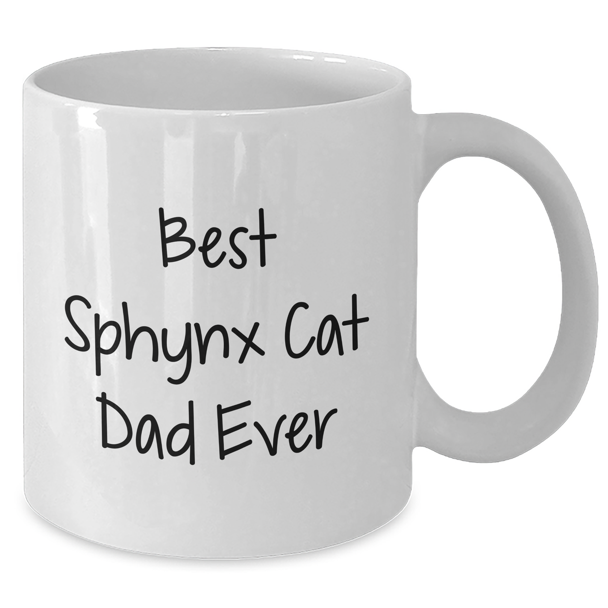 Funny Sphynx Cat Dad Ever White Coffee Mug Gifts from Family, Unique Father's Day Unique Gifts for Sphynx Cat Lovers, Best White Coffee Mug for Cat Enthusiasts - Additional