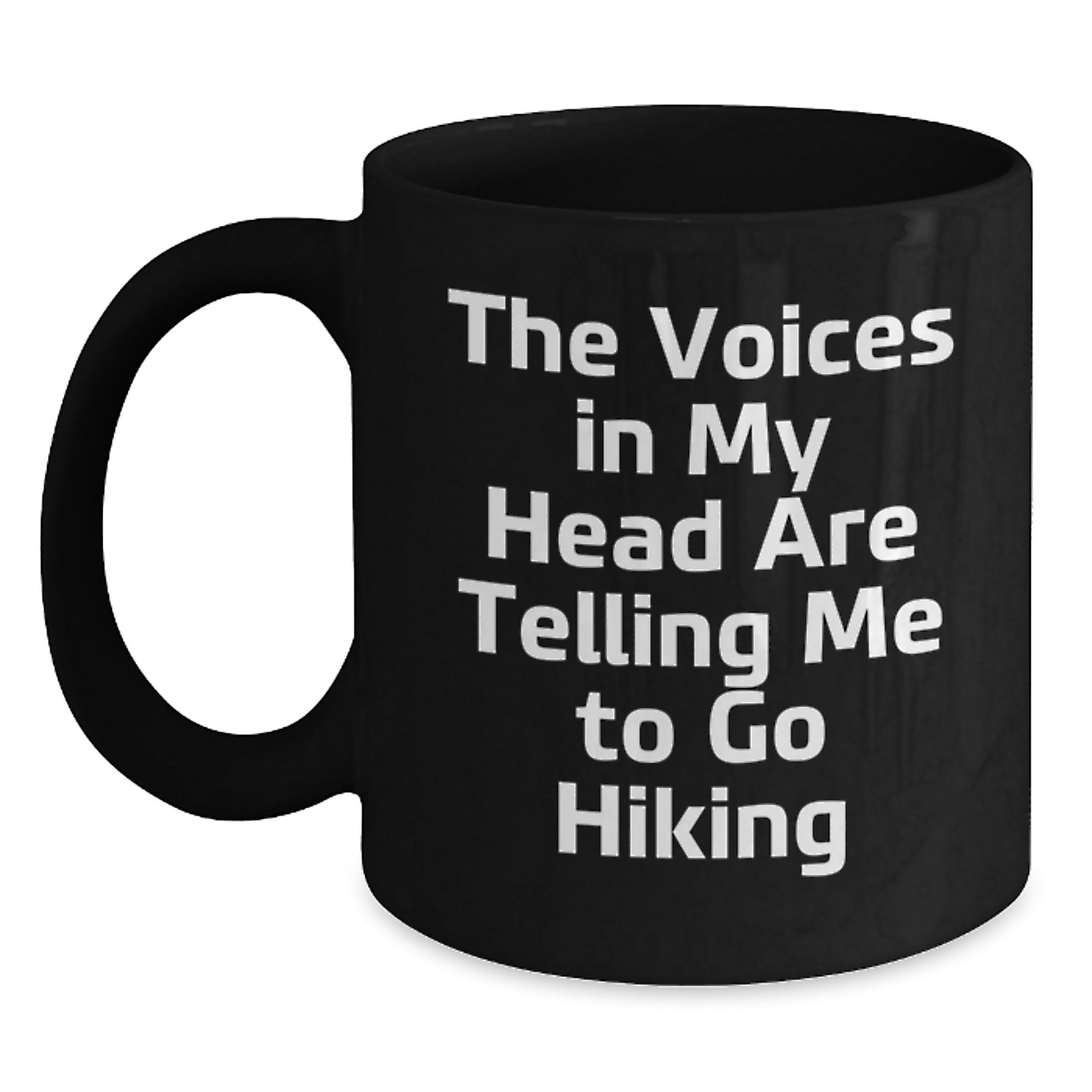 Funny Hiking Gifts for Men from Friends - Black Coffee Mug with Inspirational Quote, Graduation Unique Gifts - Main