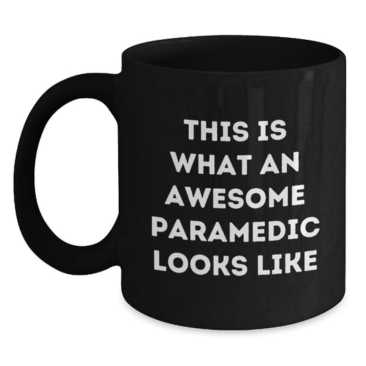 Funny Rescue Worker Gifts from Friends to Awesome Rescue Workers, Black Coffee Mug for Rescue Worker Graduation Unique Gifts - Main