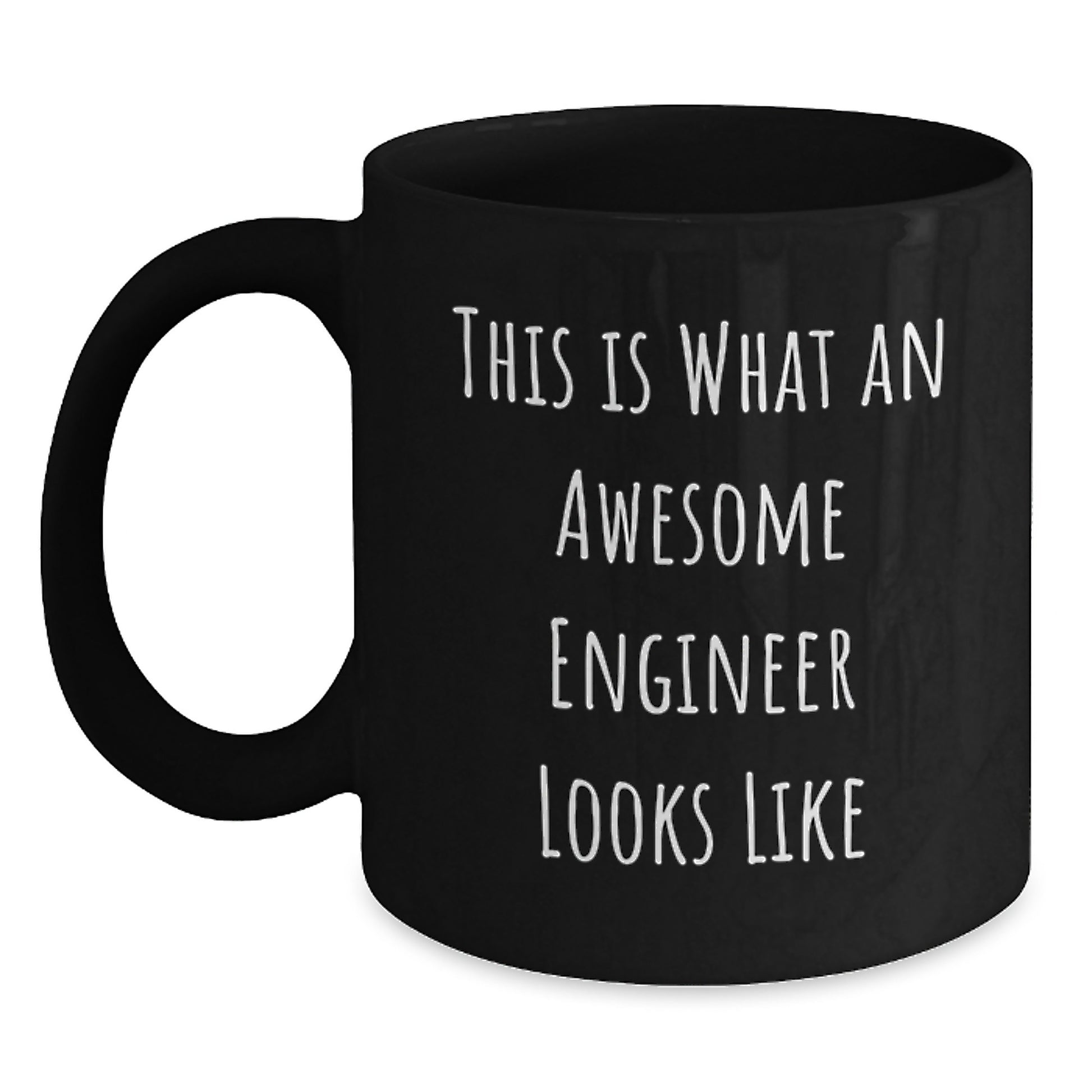 Funny Engineer Gifts from Friends for Men - Black Coffee Mug This Is What An Awesome Engineer Looks Like, Birthday Unique Gift - Main