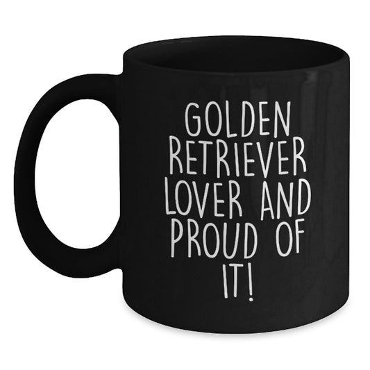 Golden Retriever Dog Lover Gifts from Friends to Family, Funny Quote Birthday Mug for Men and Women - Main