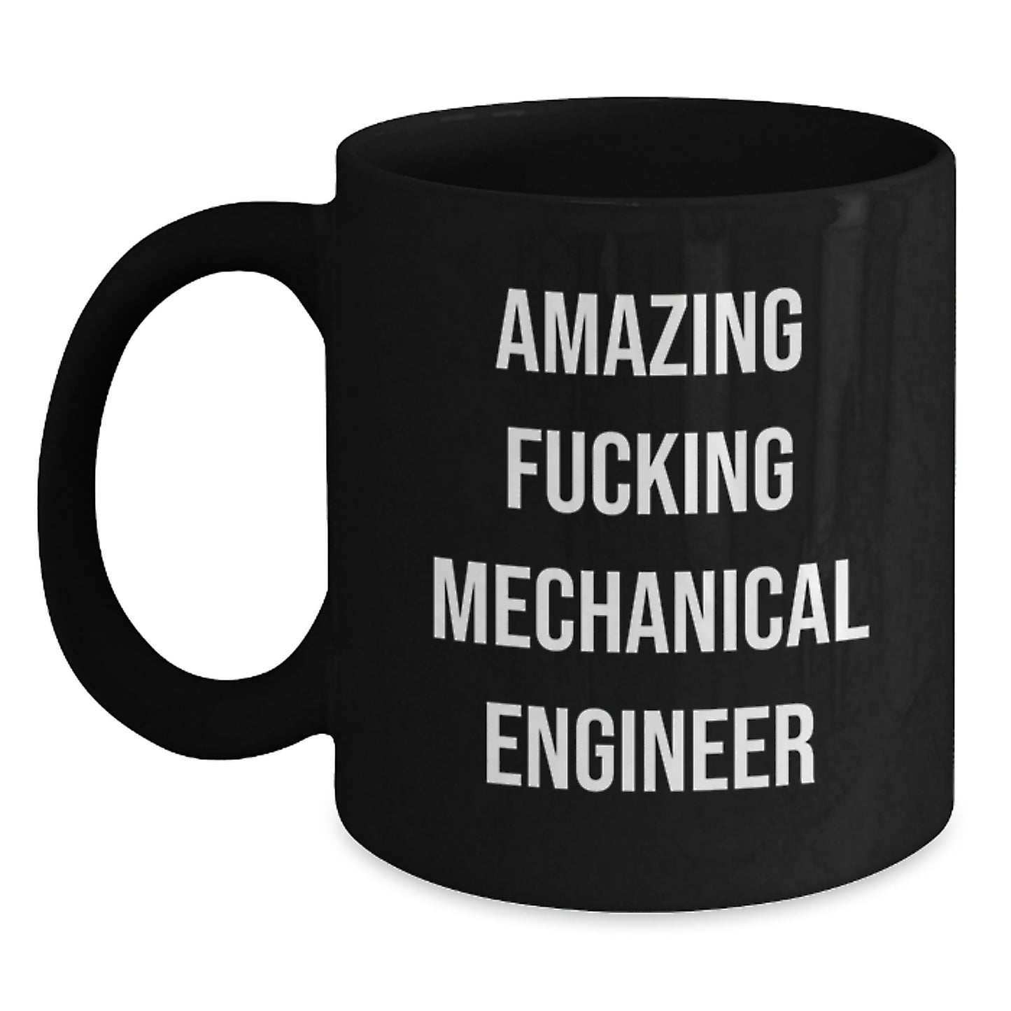 Mechanical Engineer Gifts, Funny Quote Mug for Graduation, Gifts from Friends to Coworkers, Black Coffee Mug for Him or Her - Main