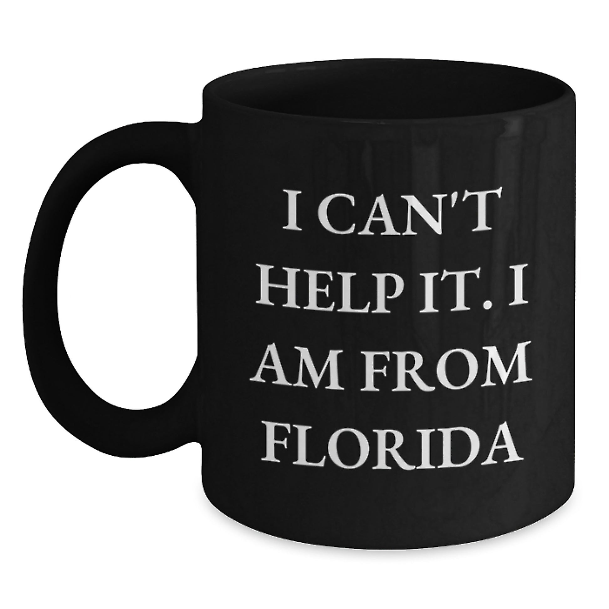 Funny Quote Florida Gifts from Friends Black Coffee Mug for Birthday - Main
