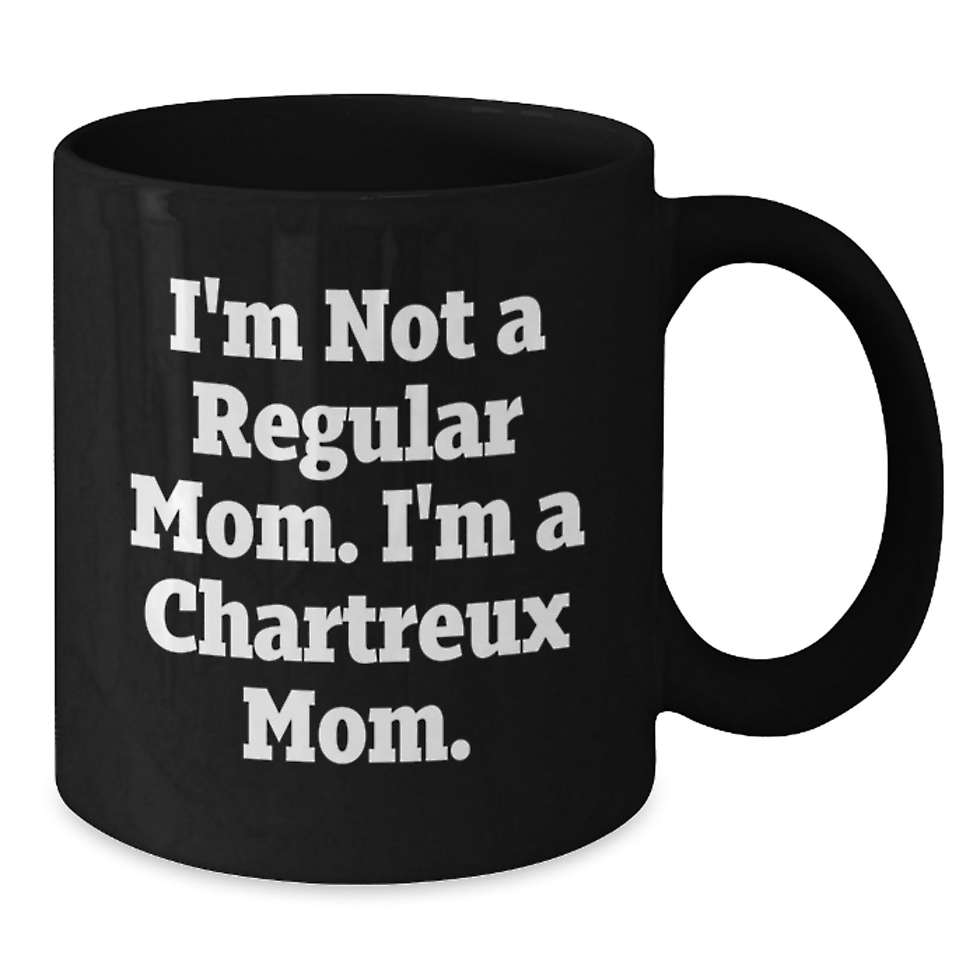 Funny Chartreux Cat Mom Black Coffee Mug Gifts for Men, Women, and Friends from Family, Unique Graduation Present - Additional