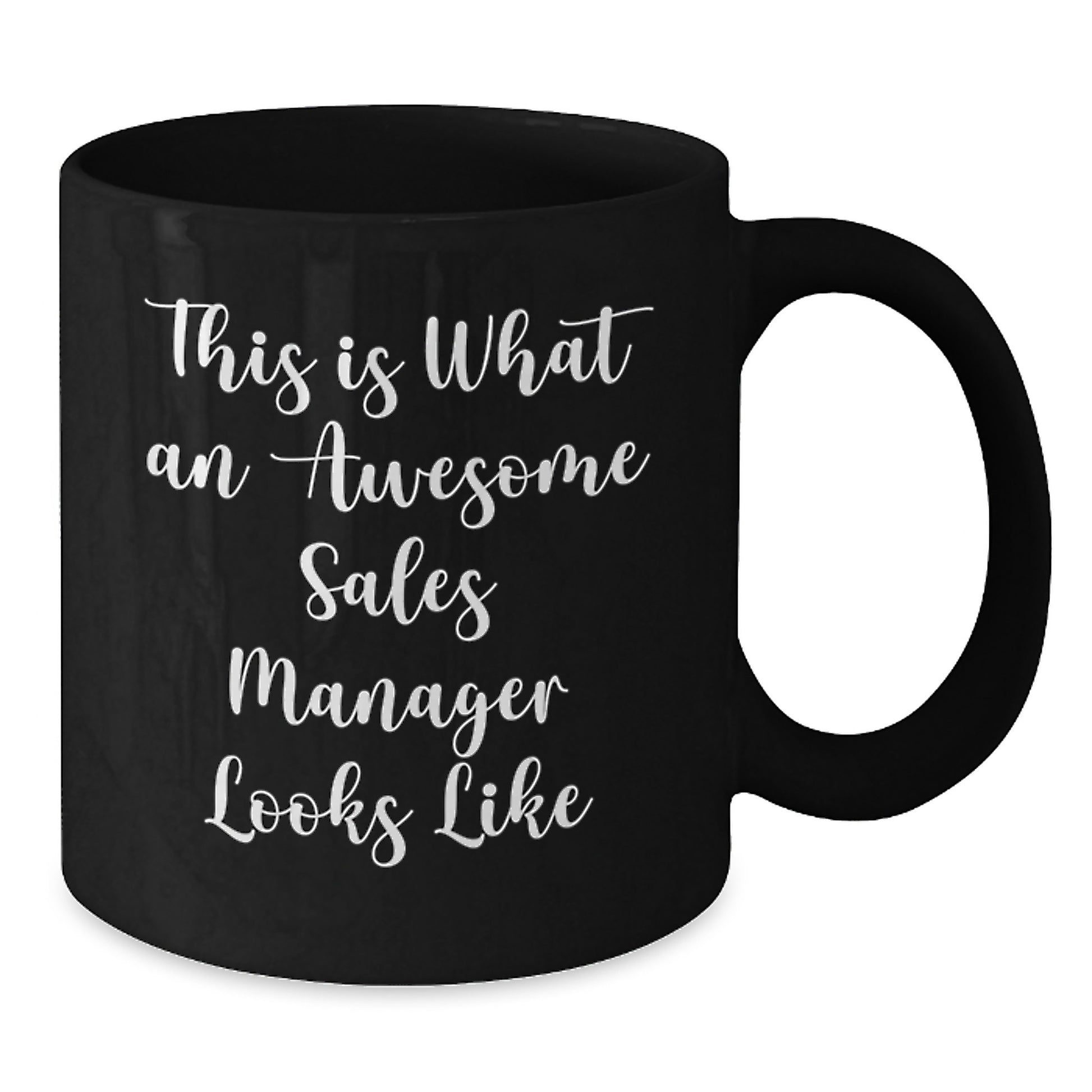 Funny Sales Manager Gifts, This Is What An Awesome Sales Manager Looks Like, Black Coffee Mug, Birthday Unique Gifts from Mom to Son, 11oz or 15oz Ceramic Mug - Additional