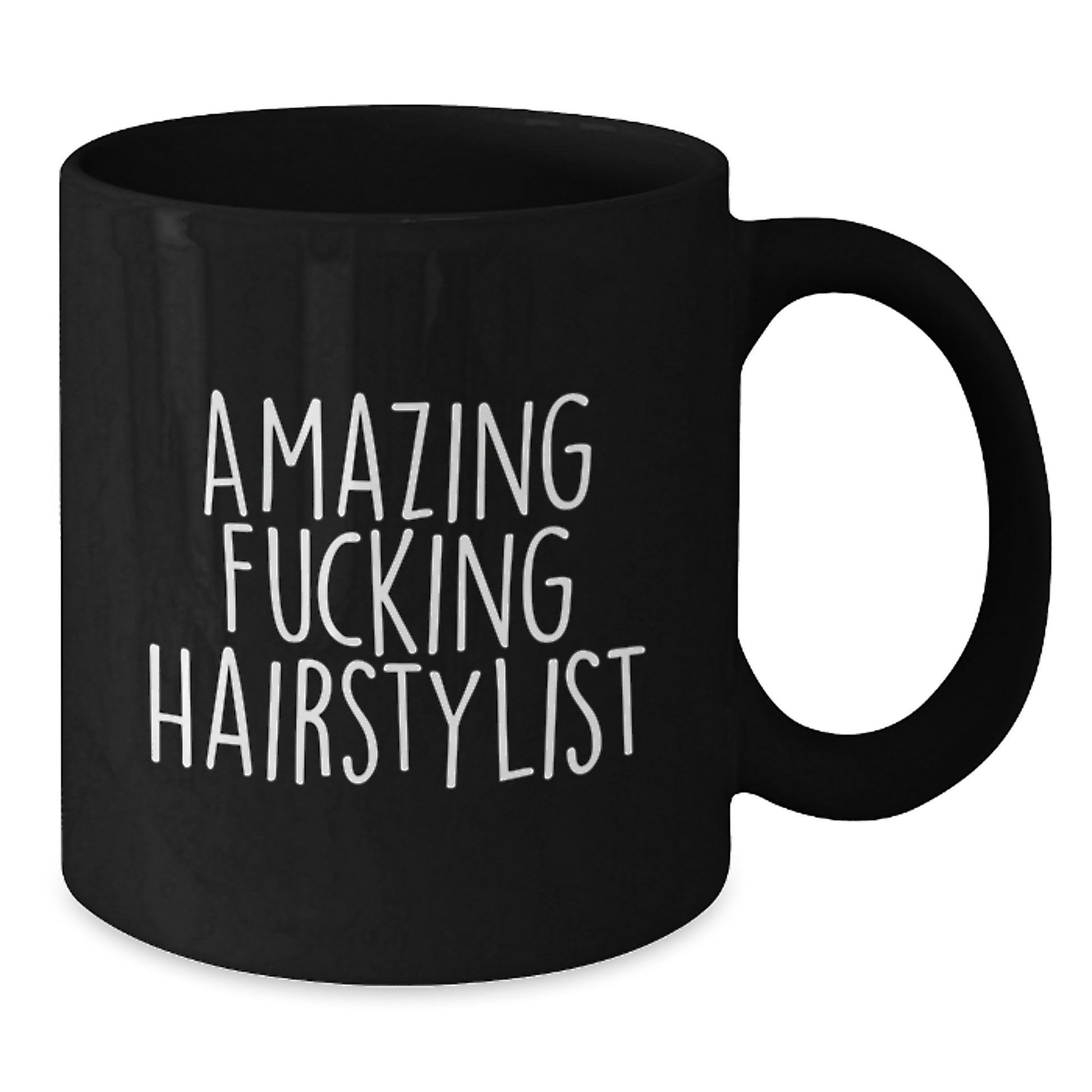 Funny Hairstylist Gifts for Men from Friends and Family - Amazing Black Coffee Mug for Graduation - Additional