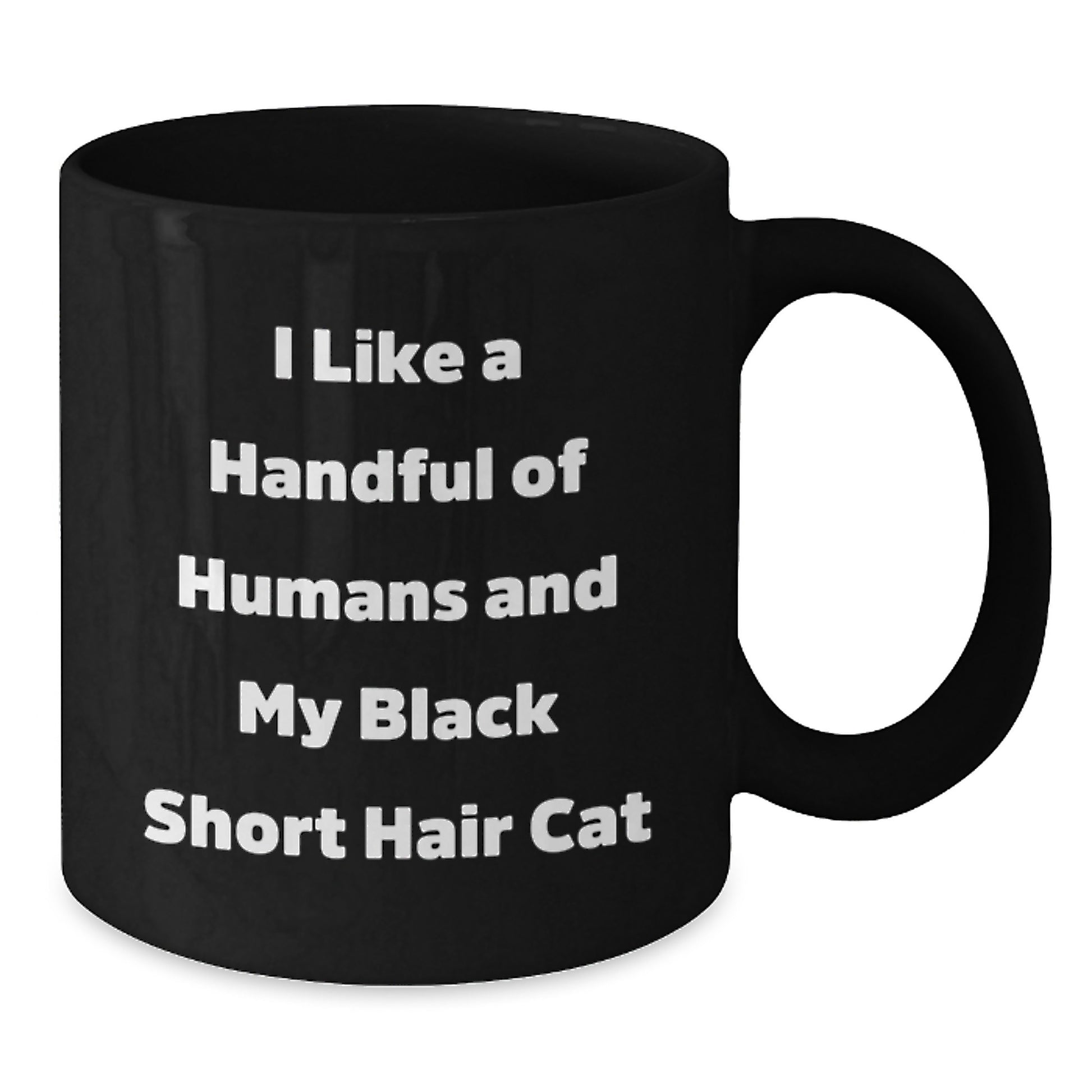 Funny Graduation Gifts for Black Short Hair Cat Lovers - Black Coffee Mug from Friends - Additional