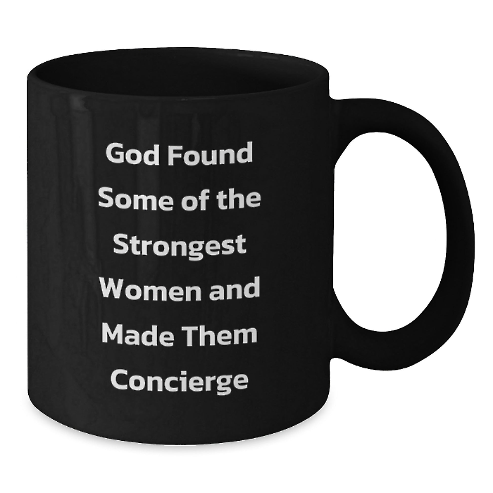 Funny Concierge Gifts from Men for Women, Inspirational Black Coffee Mugs for Graduation, Gifts from Family, Gifts for Concierge - Additional