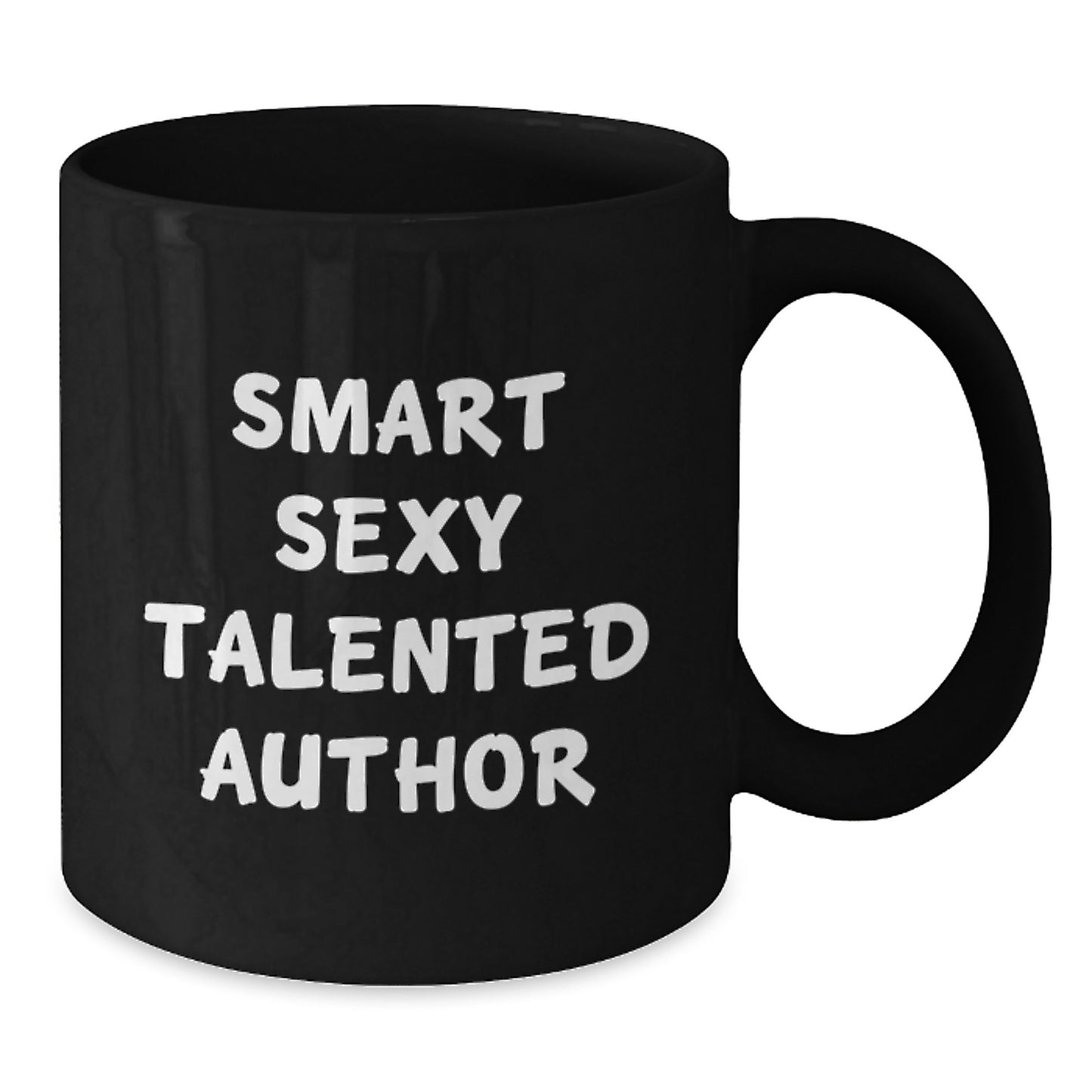 Funny Author Quotes Black Coffee Mug, Gifts from Friends for Author's Birthday, 11oz or 15oz Ceramic Mug - Additional