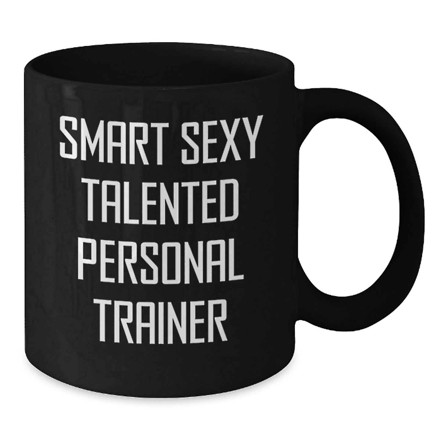 Gifts from Friends or Coworkers for Personal Trainer, Funny Quote on Black Coffee Mug, Birthday Unique Gifts - Additional