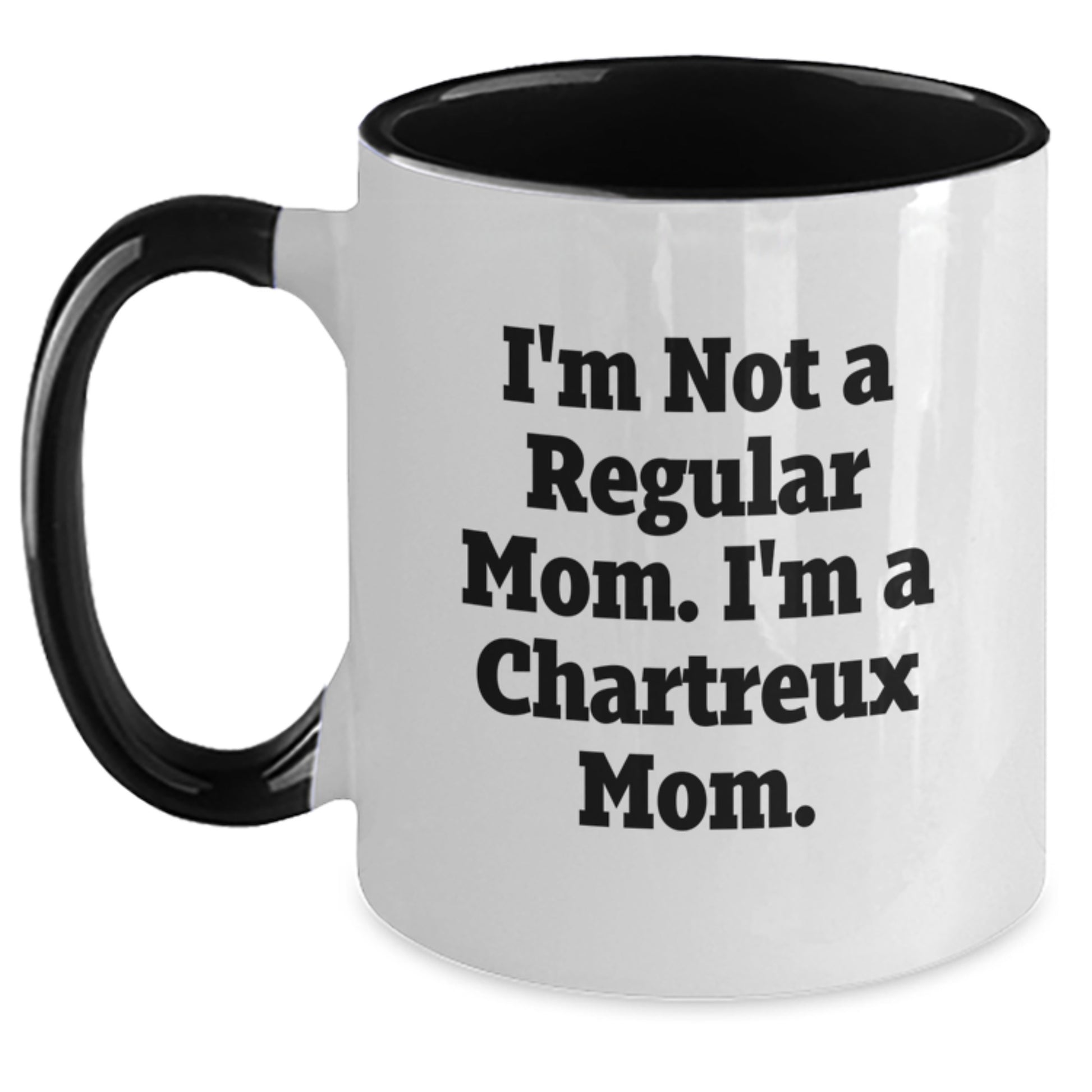 Funny Chartreux Cat Mom Gifts for Graduation - Two Tone Coffee Mug from Mom to Chartreux Cat Lover - Main