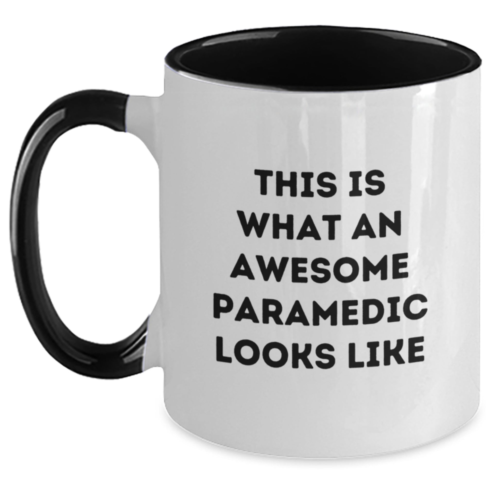 Funny Rescue Worker Quote Two Tone Coffee Mugs, Gifts from Men to Awesome Rescue Workers for Graduation, Rescue Worker Gifts for Women, Friends, Coworkers, Family - Main