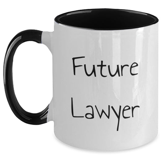 Funny Future Lawyer Quote Two Tone Coffee Mug Gifts for Lawyer Birthday - Main